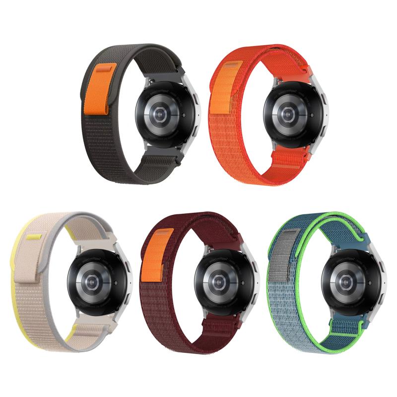Forzacase Realme Watch 36 mm / Realme Watch S için Cırtlı Hasır Kumaş Kordon Kayış - FC153