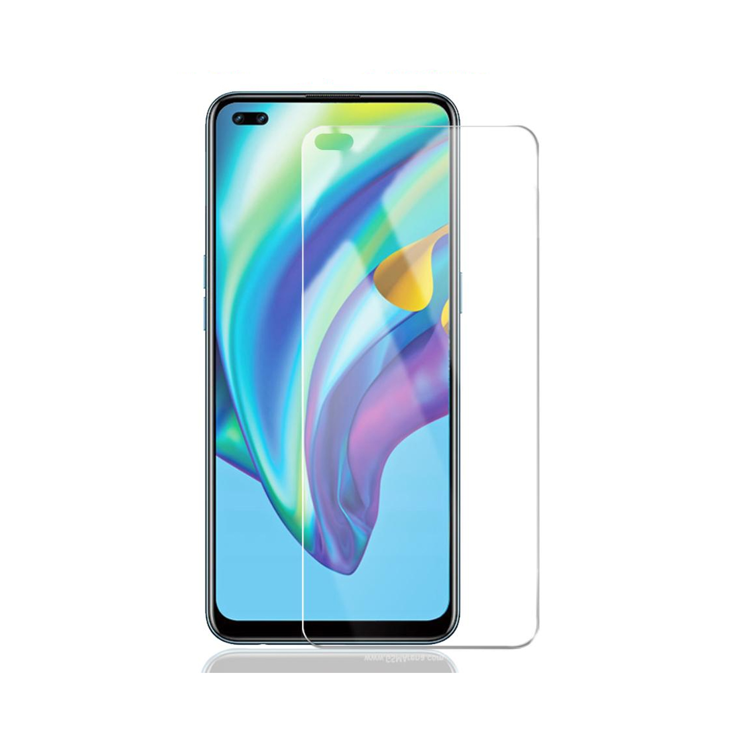 Forzacase Oppo Reno 4 / 4 Lite ile uyumlu Temperli Kırılmaz Cam Ekran Koruyucu - FC002