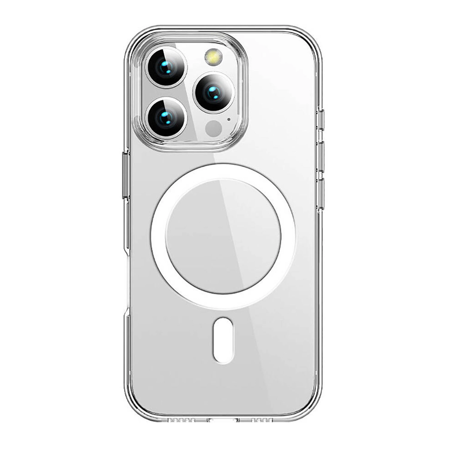 Forzacase iPhone 14 Pro Max uyumlu ClearMag Serisi Magsafe Özellikli Kristal Şeffaf Sert PC Kılıf