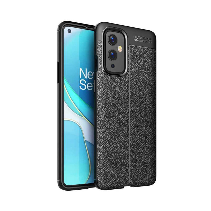 Forzacase OnePlus 9 ile uyumlu Deri Effect Serisi Silikon Kılıf