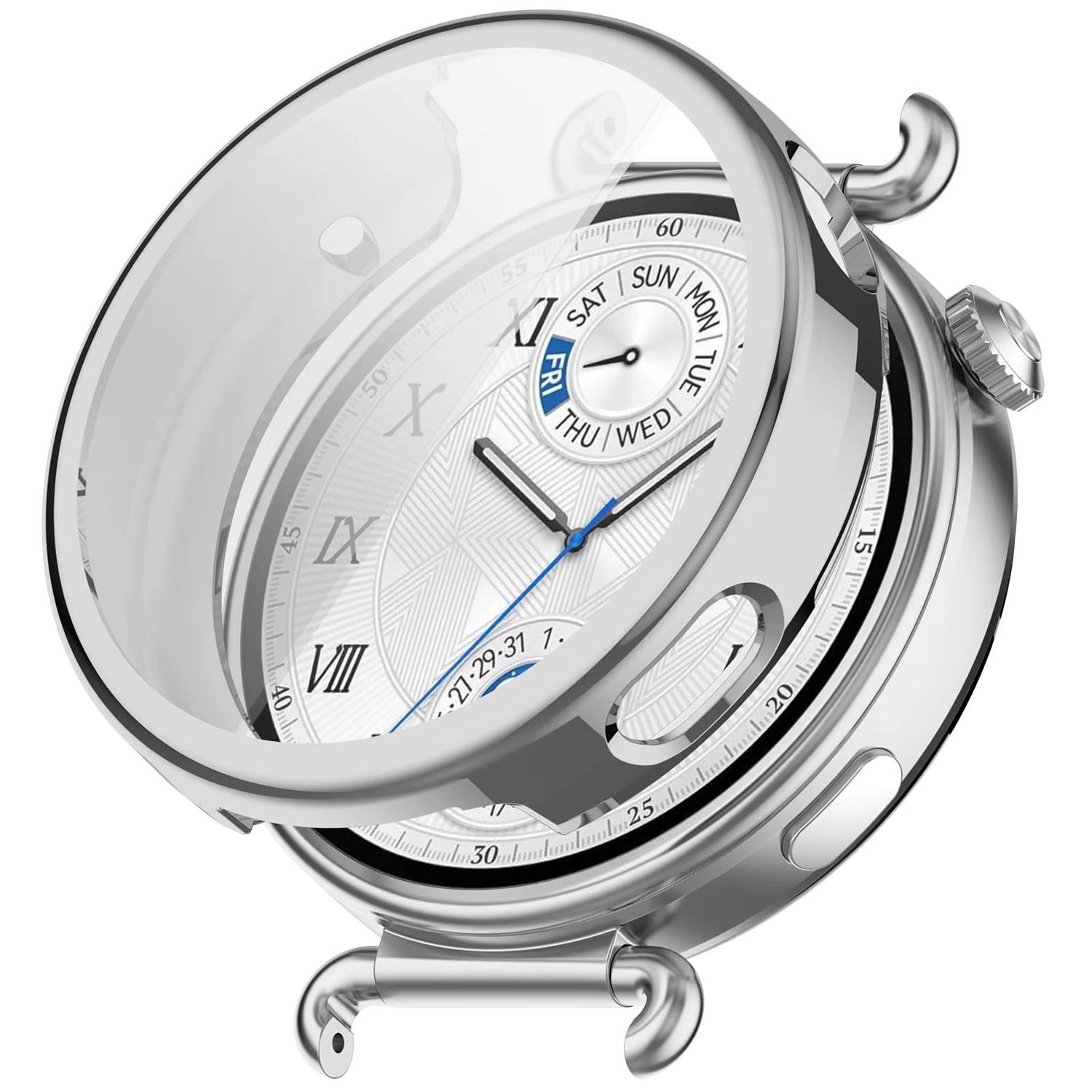 Forzacase Huawei Watch GT6 41mm ile uyumlu Önü Kapalı Ekran Korumalı Silikon Kılıf - FC010