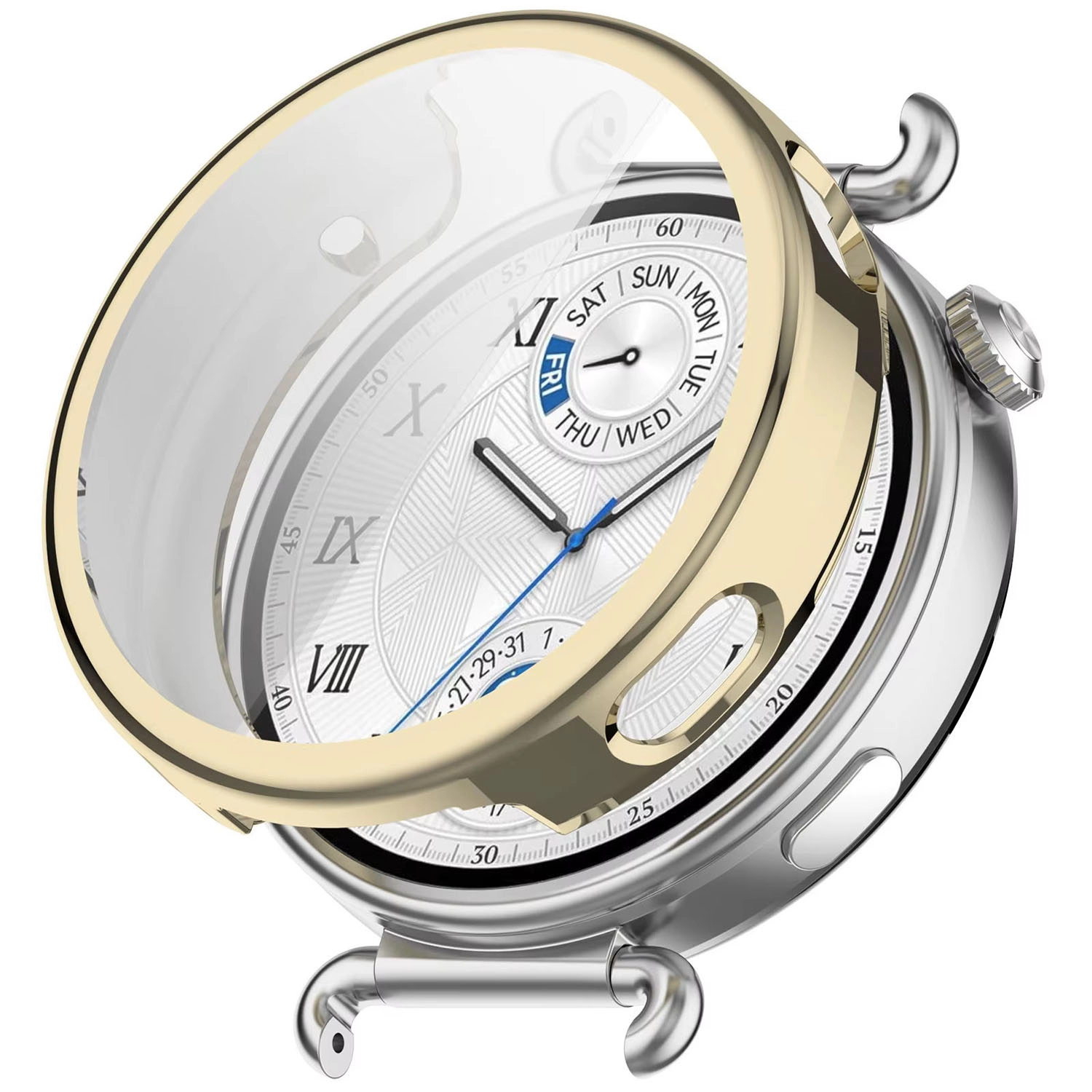 Forzacase Huawei Watch GT6 41mm ile uyumlu Önü Kapalı Ekran Korumalı Silikon Kılıf - FC010