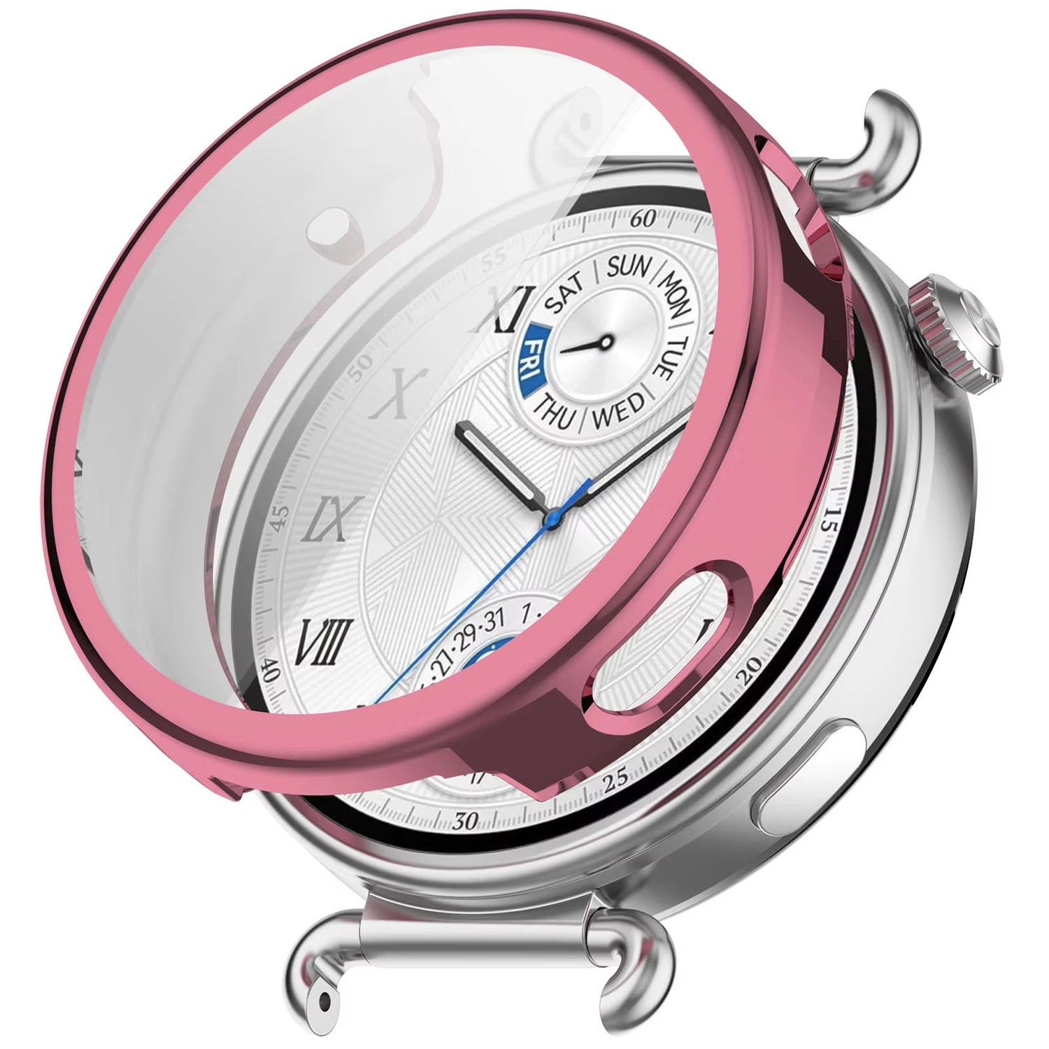 Forzacase Huawei Watch GT6 41mm ile uyumlu Önü Kapalı Ekran Korumalı Silikon Kılıf - FC010