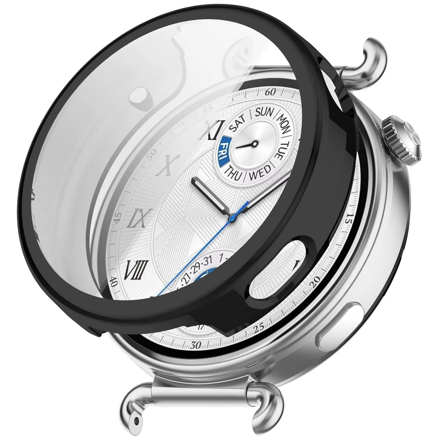 Forzacase Huawei Watch GT6 41mm ile uyumlu Önü Kapalı Ekran Korumalı Silikon Kılıf - FC010