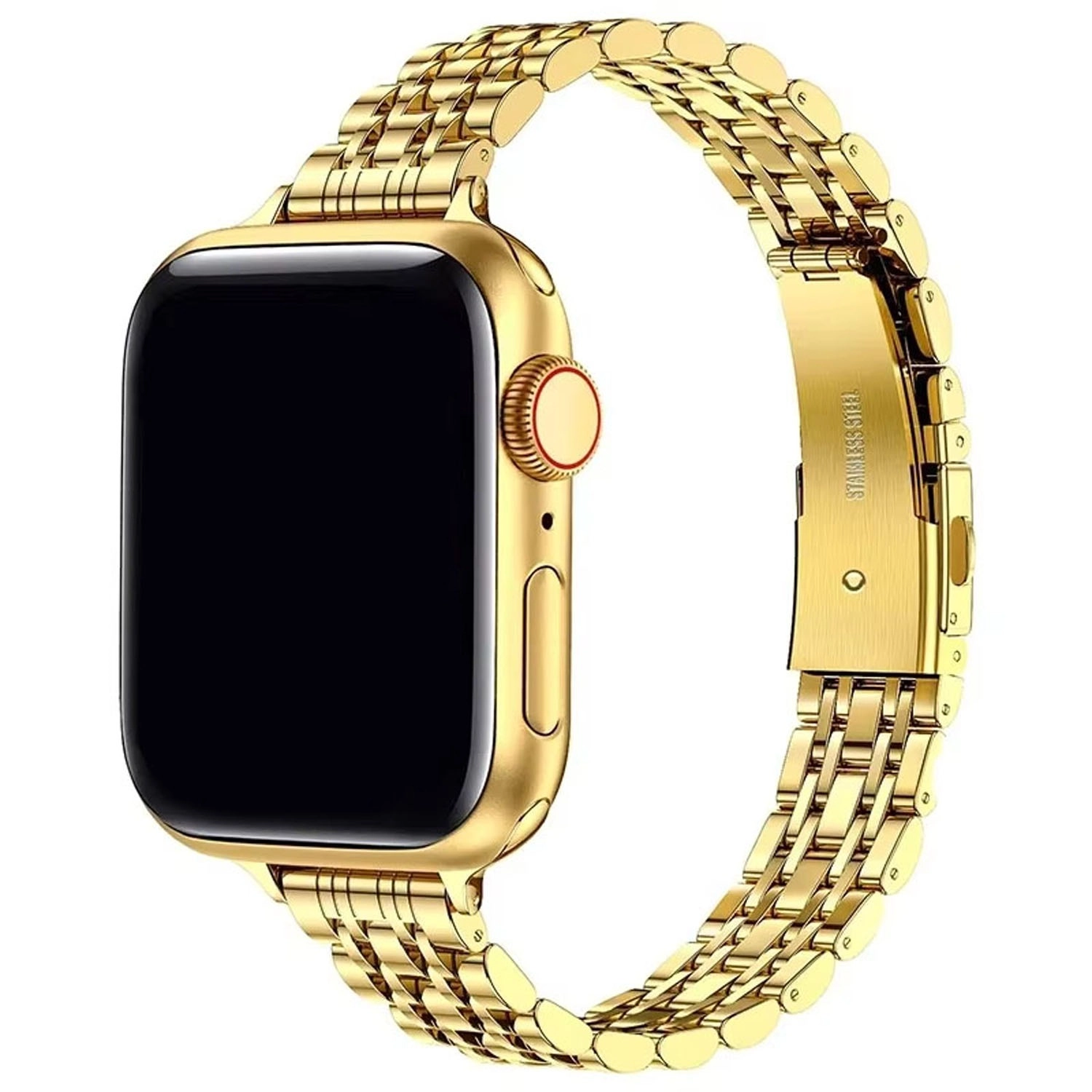 Forzacase Apple Watch Ultra 3 49mm ile uyumlu İnce Rolex Tasarım Metal Kordon Kayış - FC1061