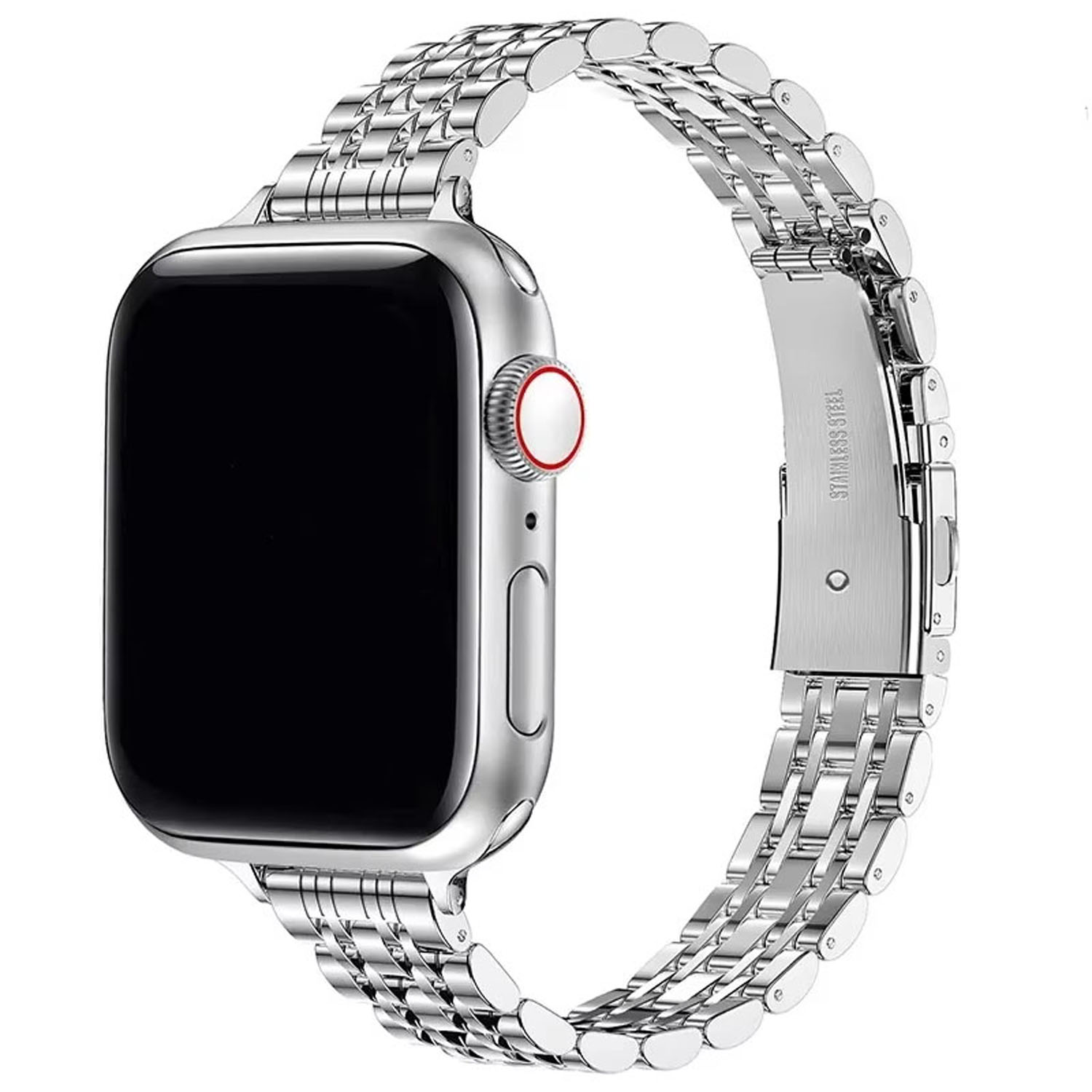 Forzacase Apple Watch 8 41mm ile uyumlu İnce Rolex Tasarım Metal Kordon Kayış - FC1060