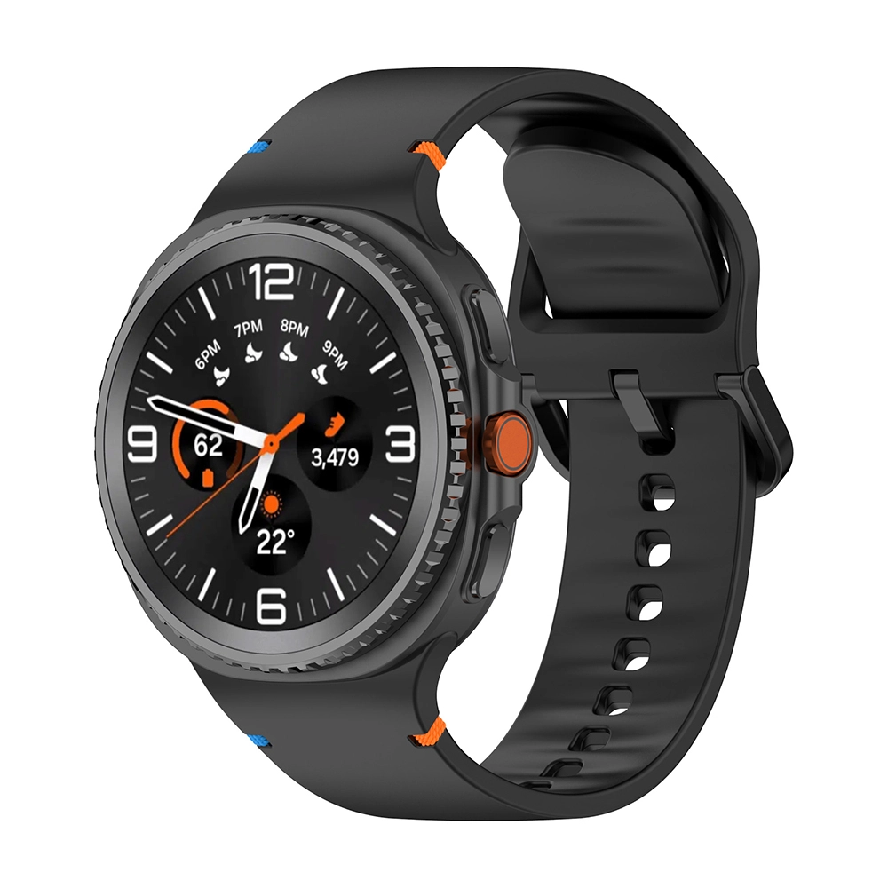 Forzacase Samsung Galaxy Watch 8 44 mm ile uyumlu Tokalı Silikon Kordon Kayış - FC1092