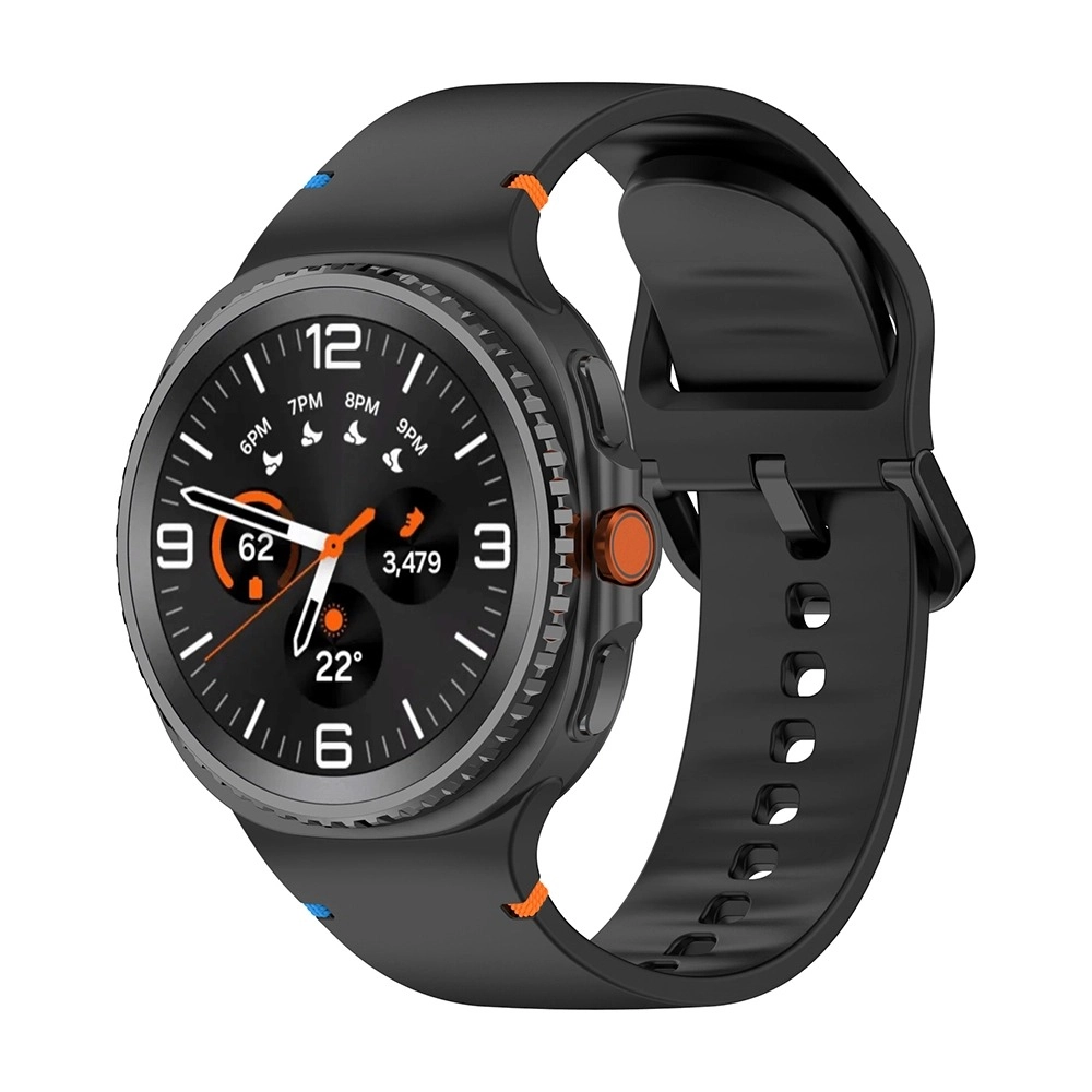 Forzacase Samsung Galaxy Watch 9 44 mm ile uyumlu Tokalı Silikon Kordon Kayış - FC1092