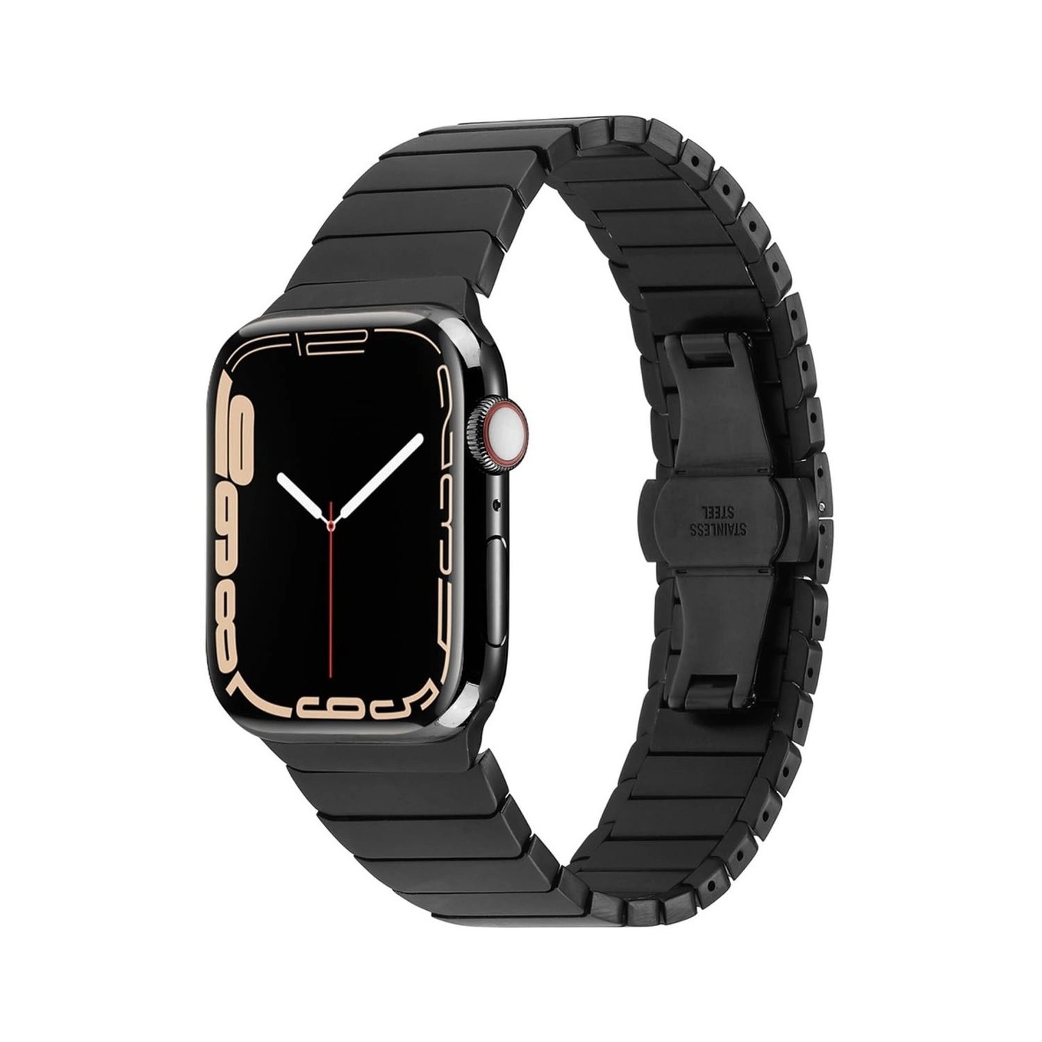 Forzacase Apple Watch SE / SE 2 40mm ile uyumlu Balık Sırtı Paslanmaz Çelik Kordon - FC1099