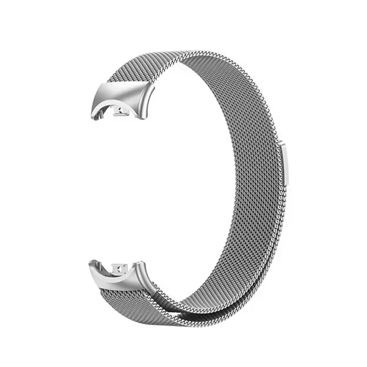 Forzacase Xiaomi Mi Smart Band 8 / 9 / 10 ile uyumlu Metal Mıknatıslı Manyetik Kordon Kayış - FC1151