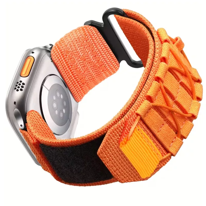 Forzacase Apple Watch 11 46mm ile uyumlu Orbital Örgülü Halat Tasarımlı Hasır Kordon - FC1241