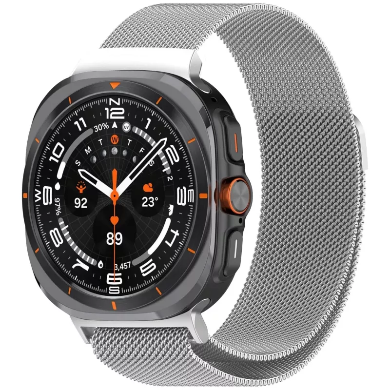 Forzacase Samsung Galaxy Watch 8 Ultra 47mm ile uyumlu Metal Mıknatıslı Kordon Kayış - FC1247