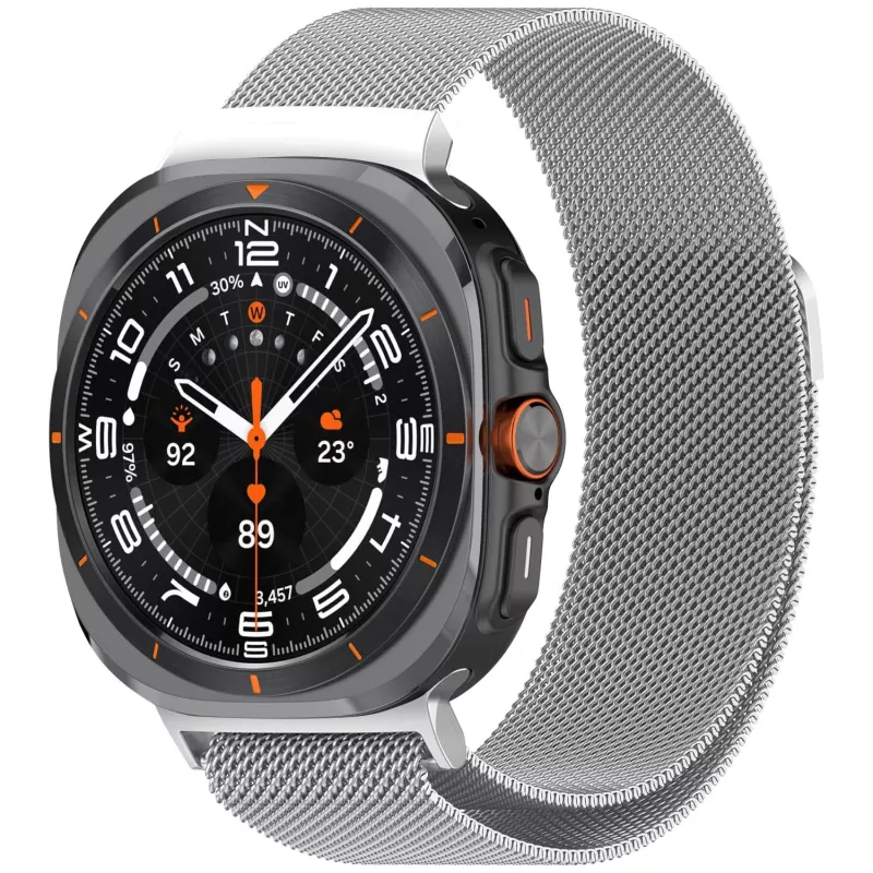 Forzacase Samsung Galaxy Watch 7 Ultra 47mm ile uyumlu Metal Mıknatıslı Kordon Kayış - FC1247