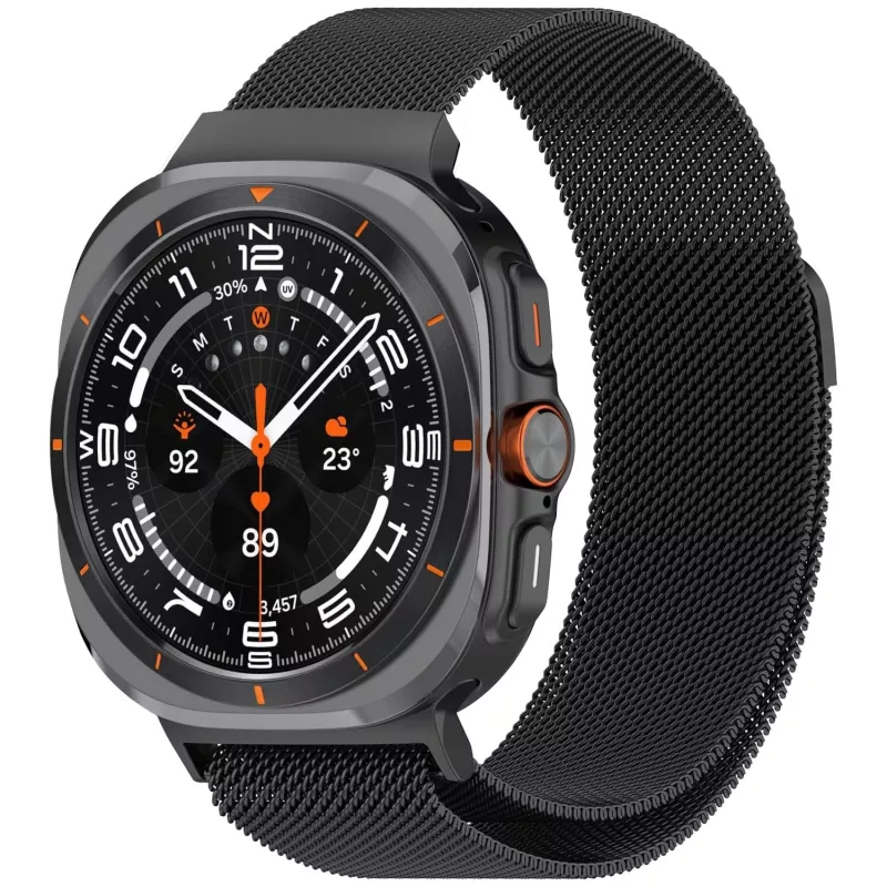 Forzacase Samsung Galaxy Watch 8 Ultra 47mm ile uyumlu Metal Mıknatıslı Kordon Kayış - FC1247