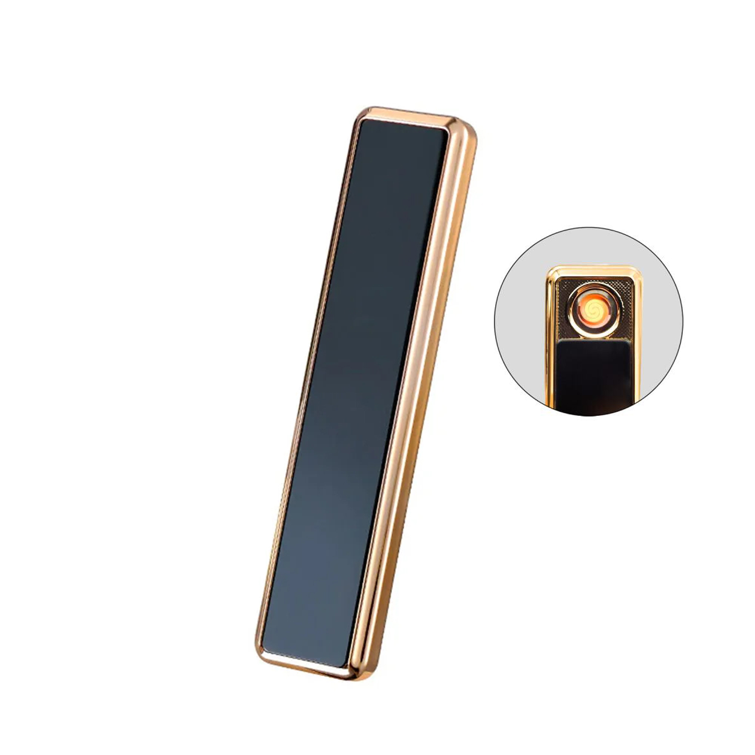 Forzacase Metal Çerçeveli USB Şarjlı Alevsiz Elektronik Tesla Çakmak Hediye Çakmak - FC180