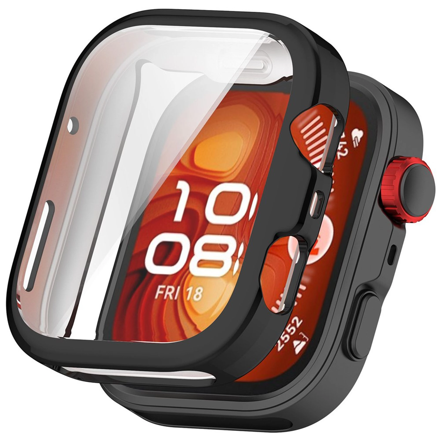 Forzacase Huawei Watch Fit 5 Pro ile uyumlu Önü Kapalı Ekran Korumalı Silikon Kılıf - FC010