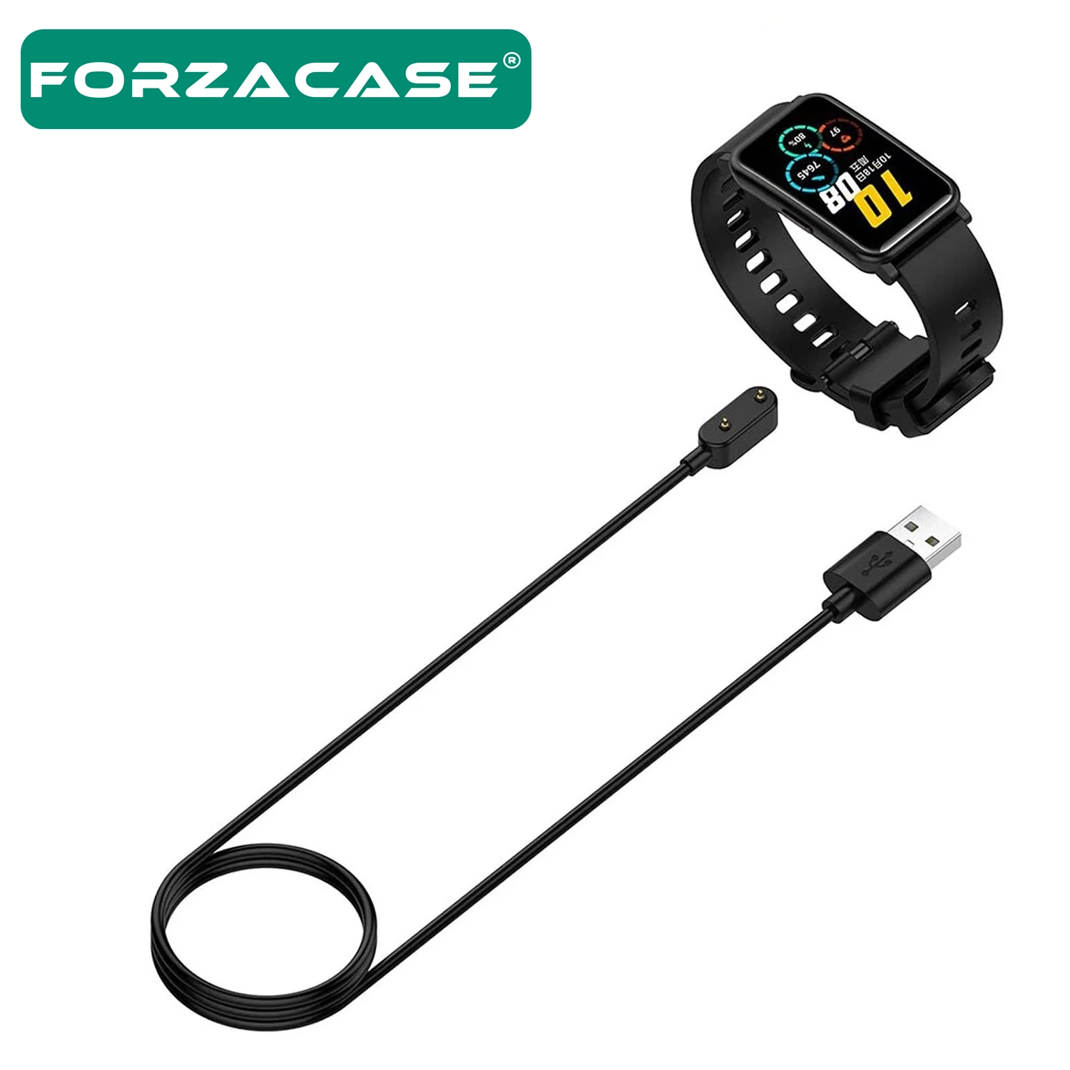Forzacase Honor Band 10 ile uyumlu USB Manyetik Şarj Kablosu 1 metre - FC017