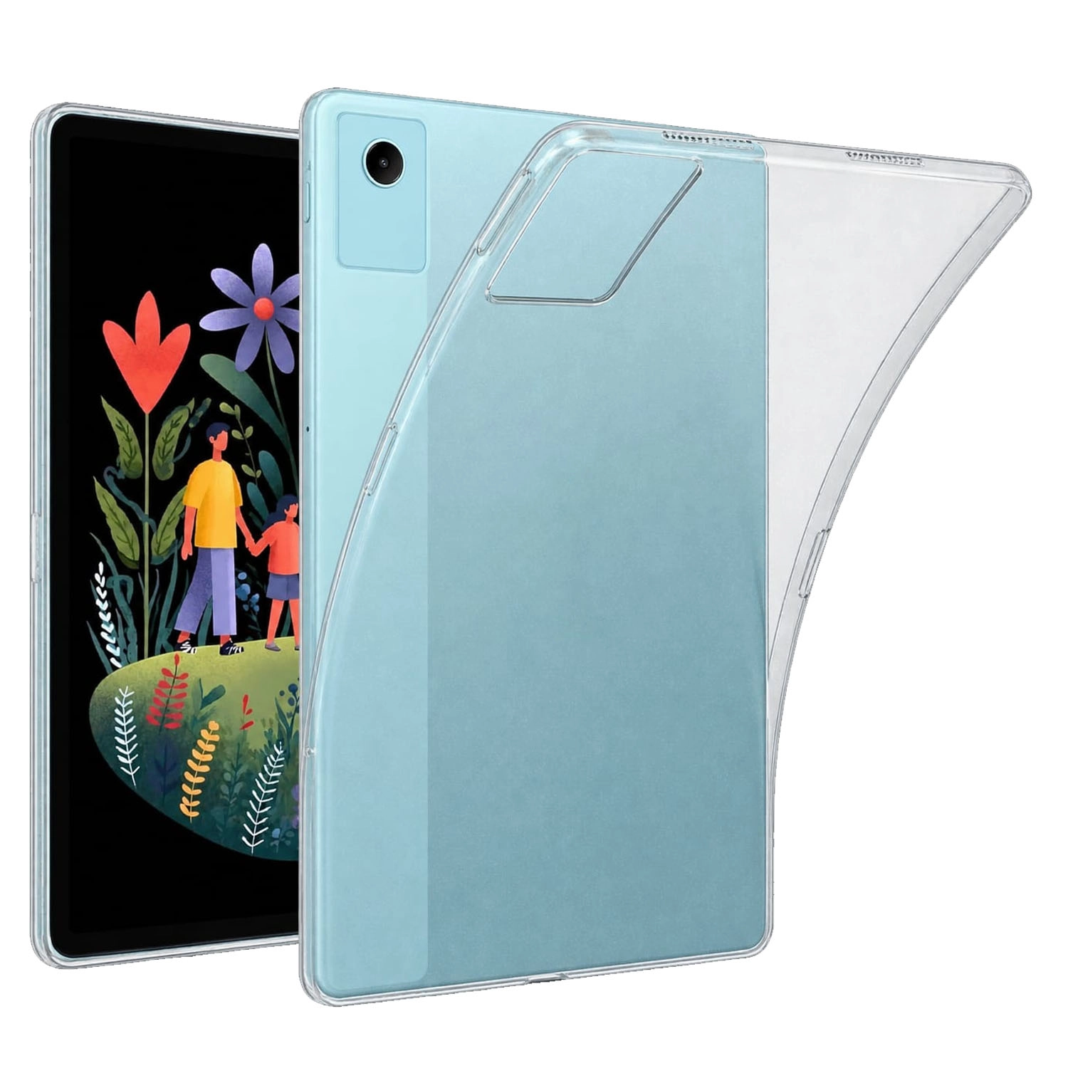Forzacase Lenovo Idea Tab Plus 12.1’’ TB361 / Tab K12 ile uyumlu Silikon Kılıf Şeffaf - FC013