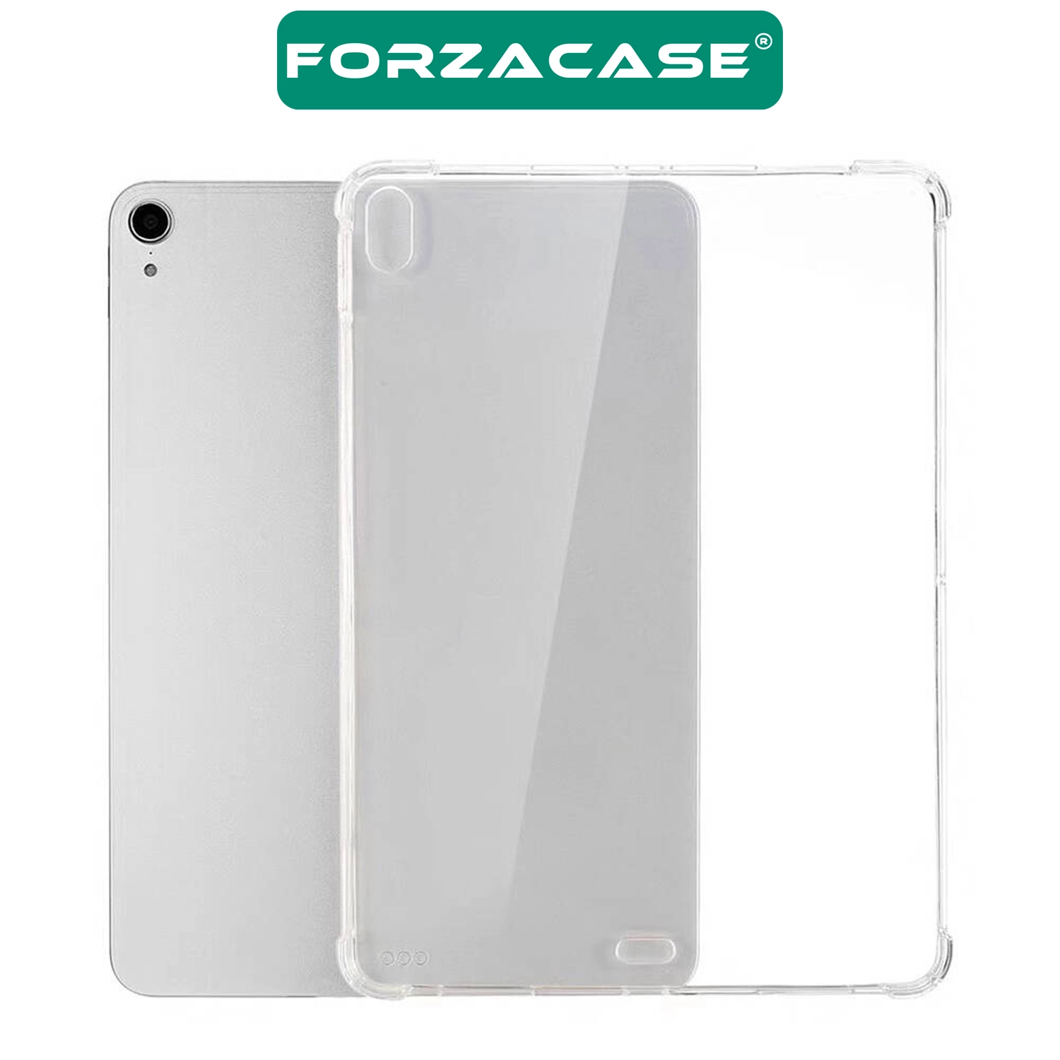 Forzacase iPad Air 4. Nesil 10.9’’ 2020 A2324 A2072 ile uyumlu Anti Shock Silikon Kılıf Şeffaf FC014