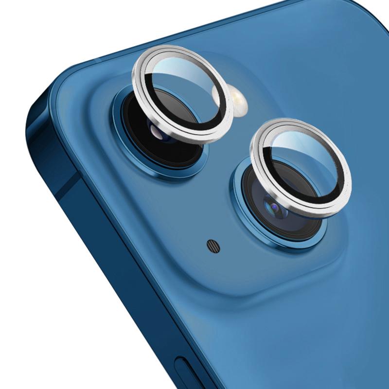 Forzacase iPhone 13 ile uyumlu Kamera Camı Lens Koruyucu Halka Seti - FC381