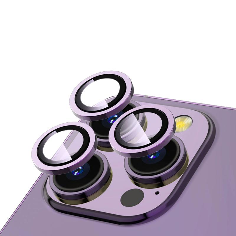 Forzacase iPhone 14 Pro ile uyumlu Kamera Camı Lens Koruyucu Halka Seti - FC381