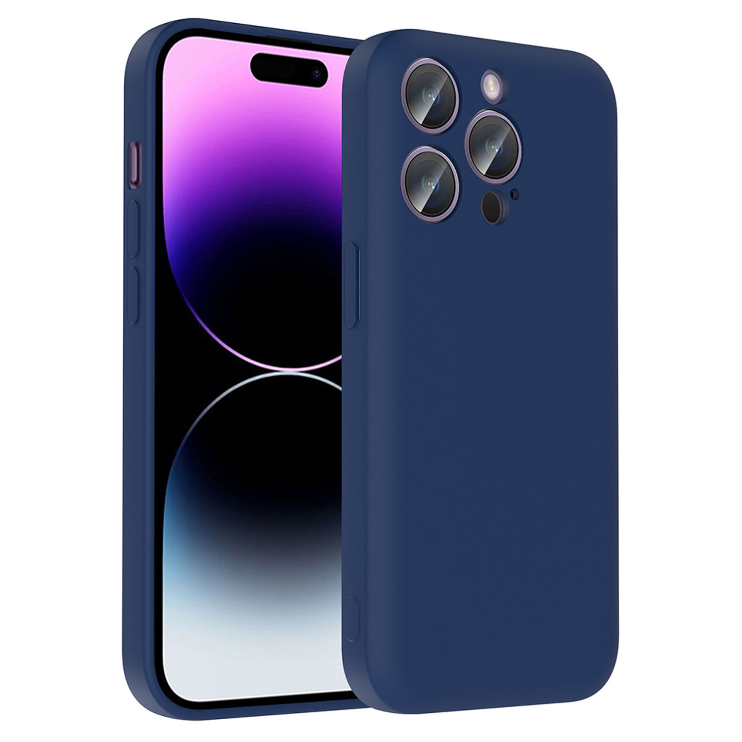 Forzacase iPhone 14 Pro ile uyumlu Kamera Korumalı Kartlık Hazneli Silikon Kılıf - FC1040
