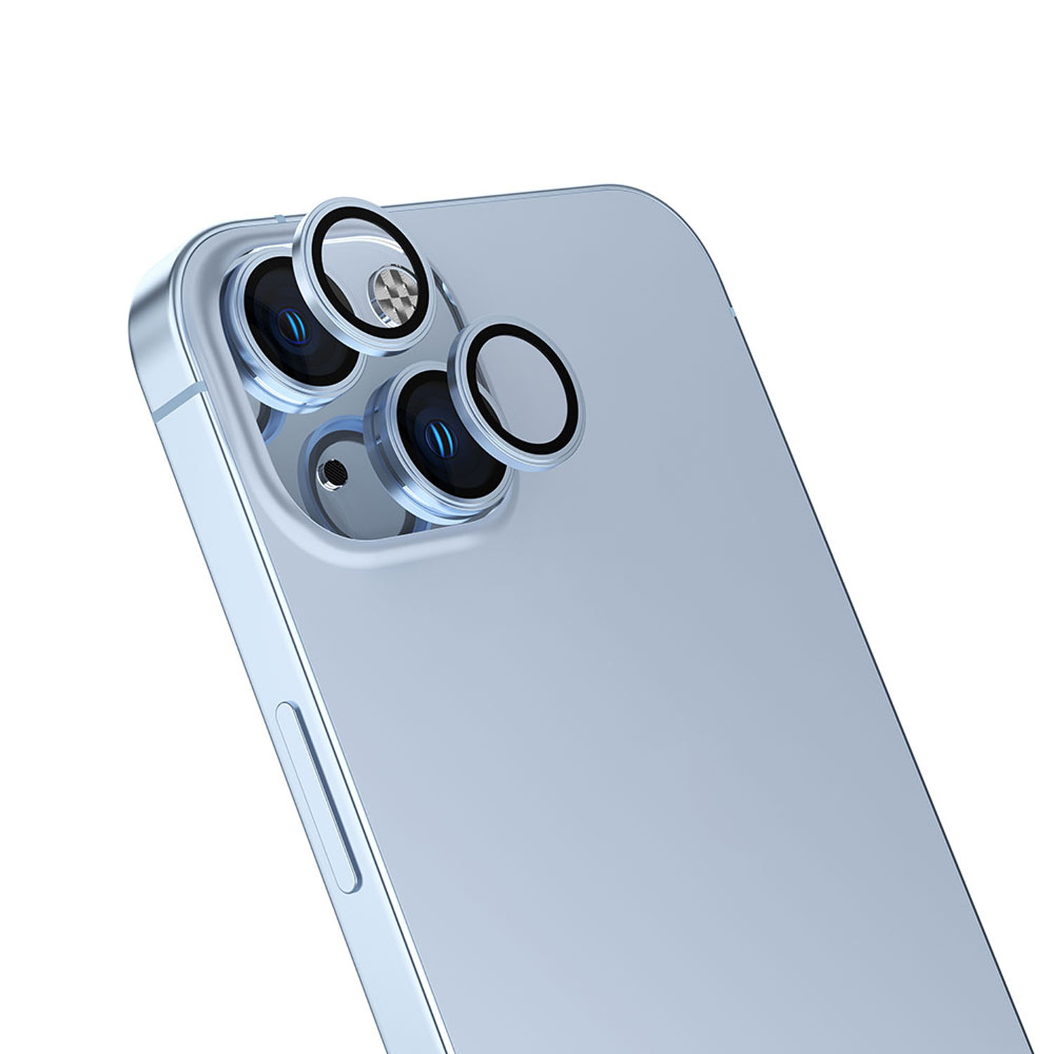 Forzacase iPhone 15 Plus ile uyumlu Kamera Camı Lens Koruyucu Halka Seti - FC381
