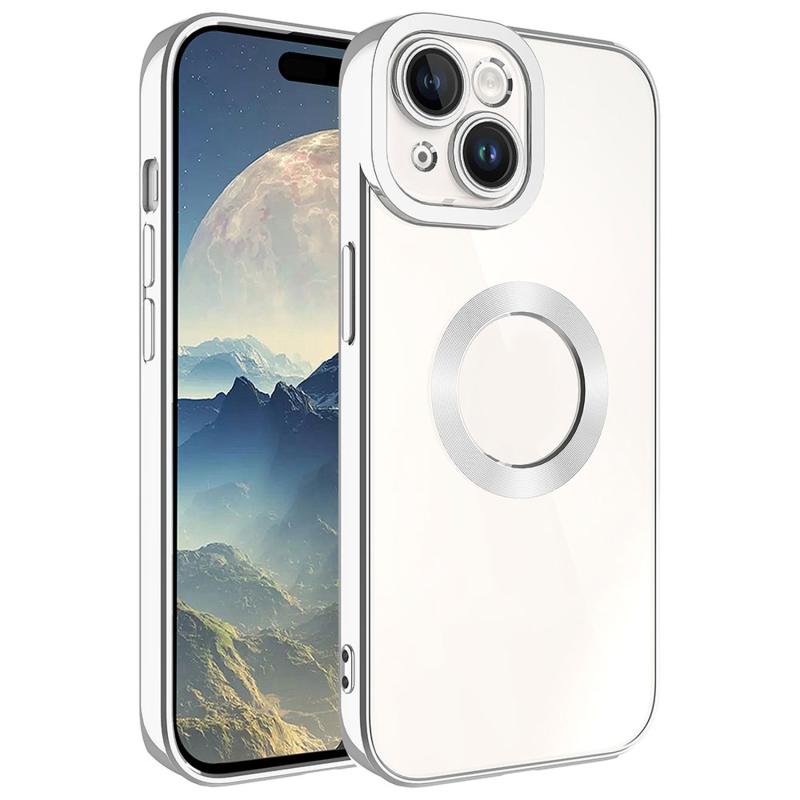 Forzacase iPhone 15 Plus ile uyumlu Vision Serisi Magsafe Wireless Şarj Özellikli Silikon Kılıf