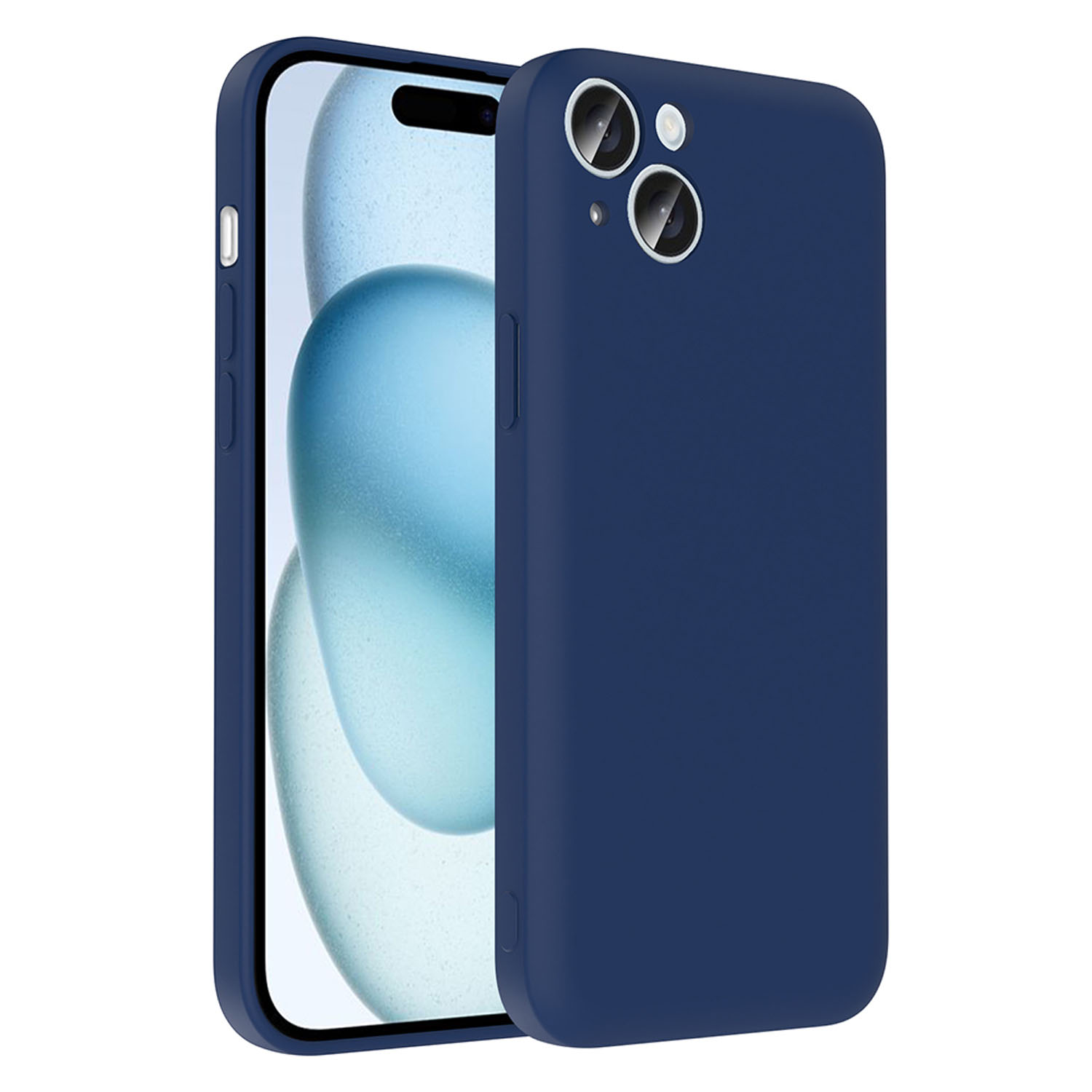 Forzacase iPhone 15 ile uyumlu Kamera Korumalı Kartlık Hazneli Silikon Kılıf - FC1040