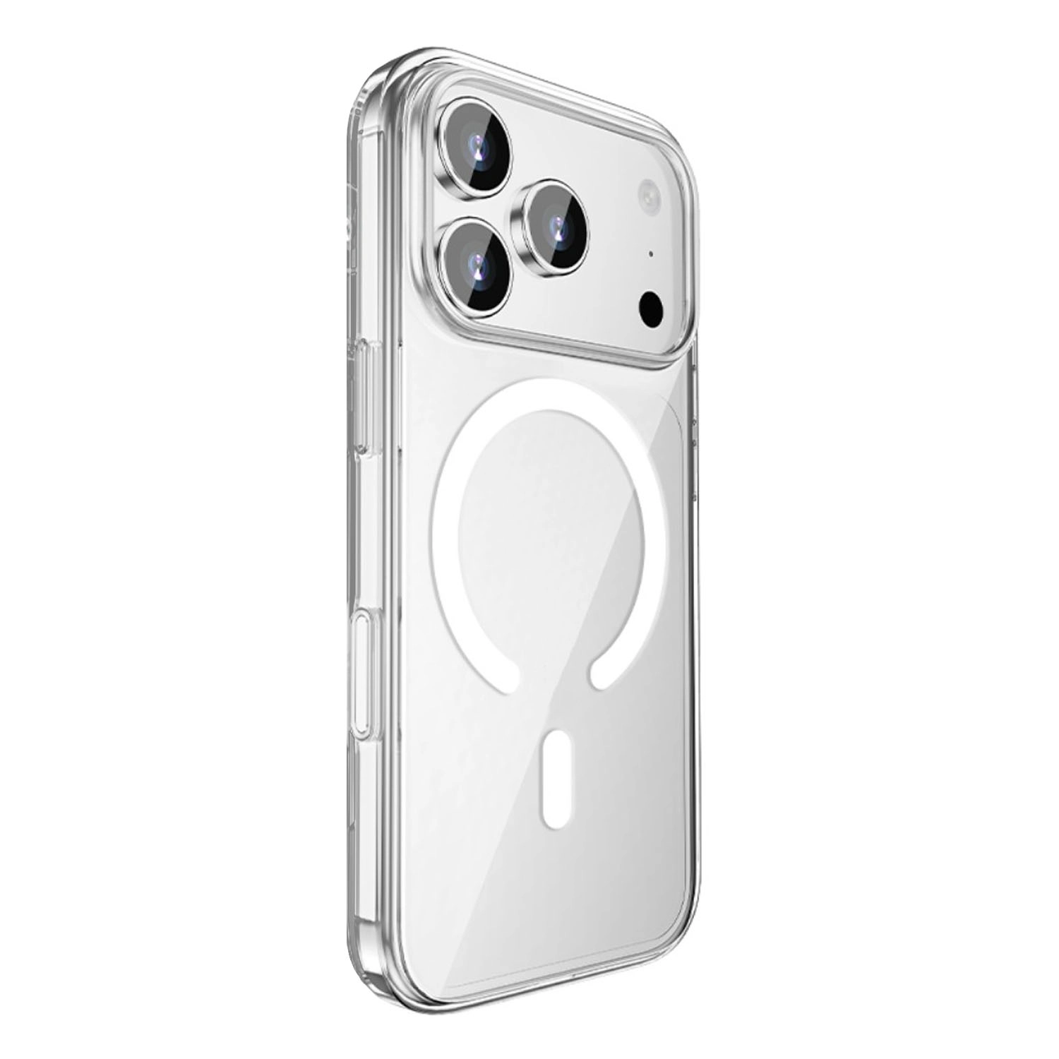 Forzacase iPhone 17 Pro Max uyumlu ClearMag Serisi Magsafe Özellikli Kristal Şeffaf Sert PC Kılıf