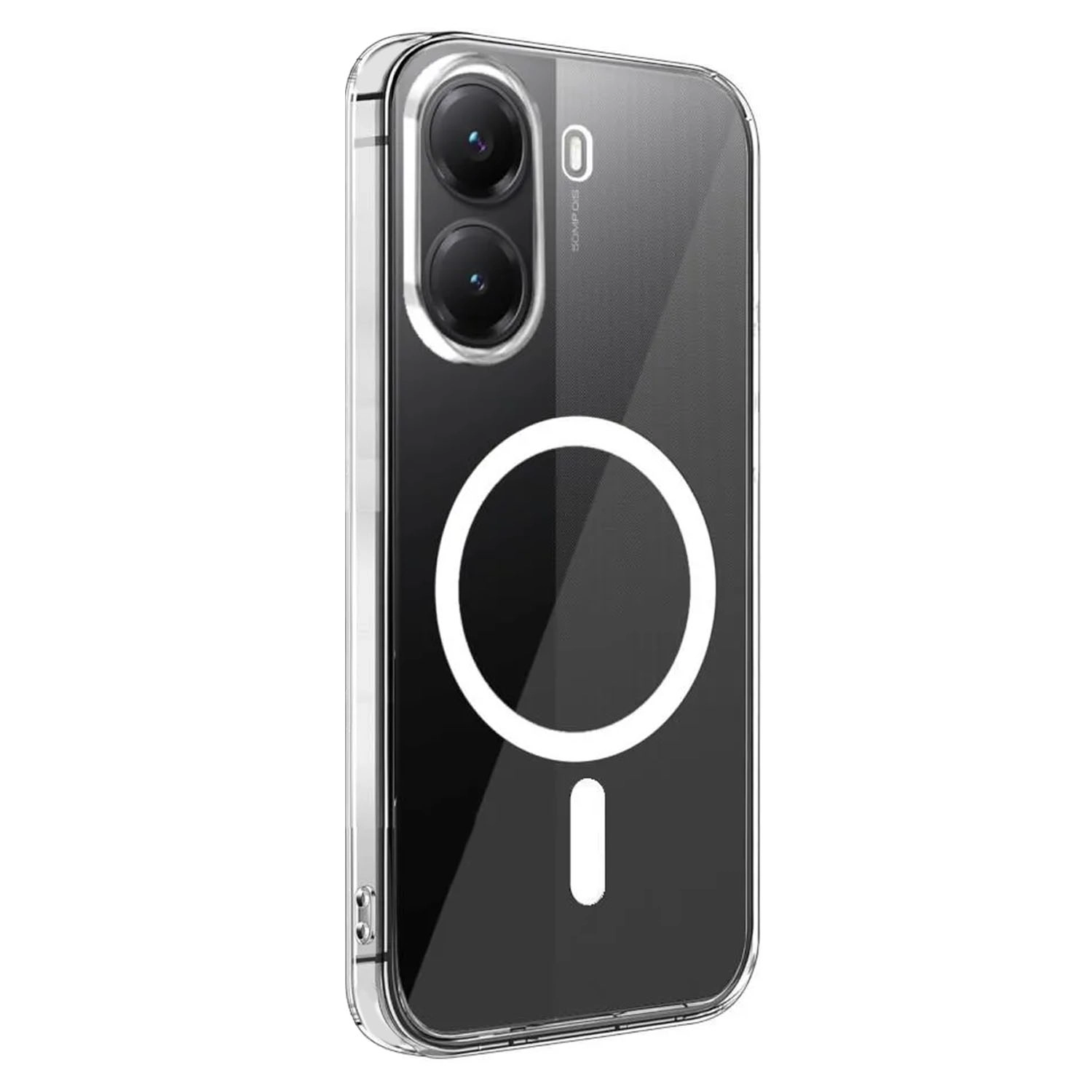 Forzacase Xiaomi Poco X7 Pro ile uyumlu ClearMag Serisi Magsafe Özellikli Kristal Şeffaf Sert Kılıf