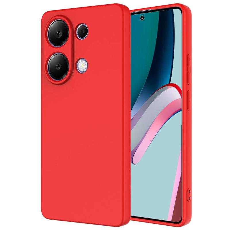 Forzacase Xiaomi Redmi Note 13 4G ile uyumlu Liquid Serisi İçi Kadife Lansman Silikon Kılıf