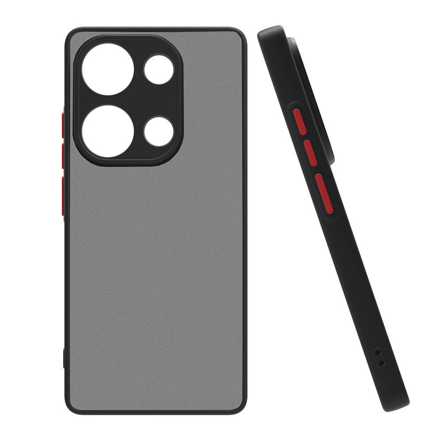 Forzacase Xiaomi Redmi Note 13 Pro 4G için Shell Serisi Darbeye Dayanıklı Yarı Esnek Plastik Kılıf