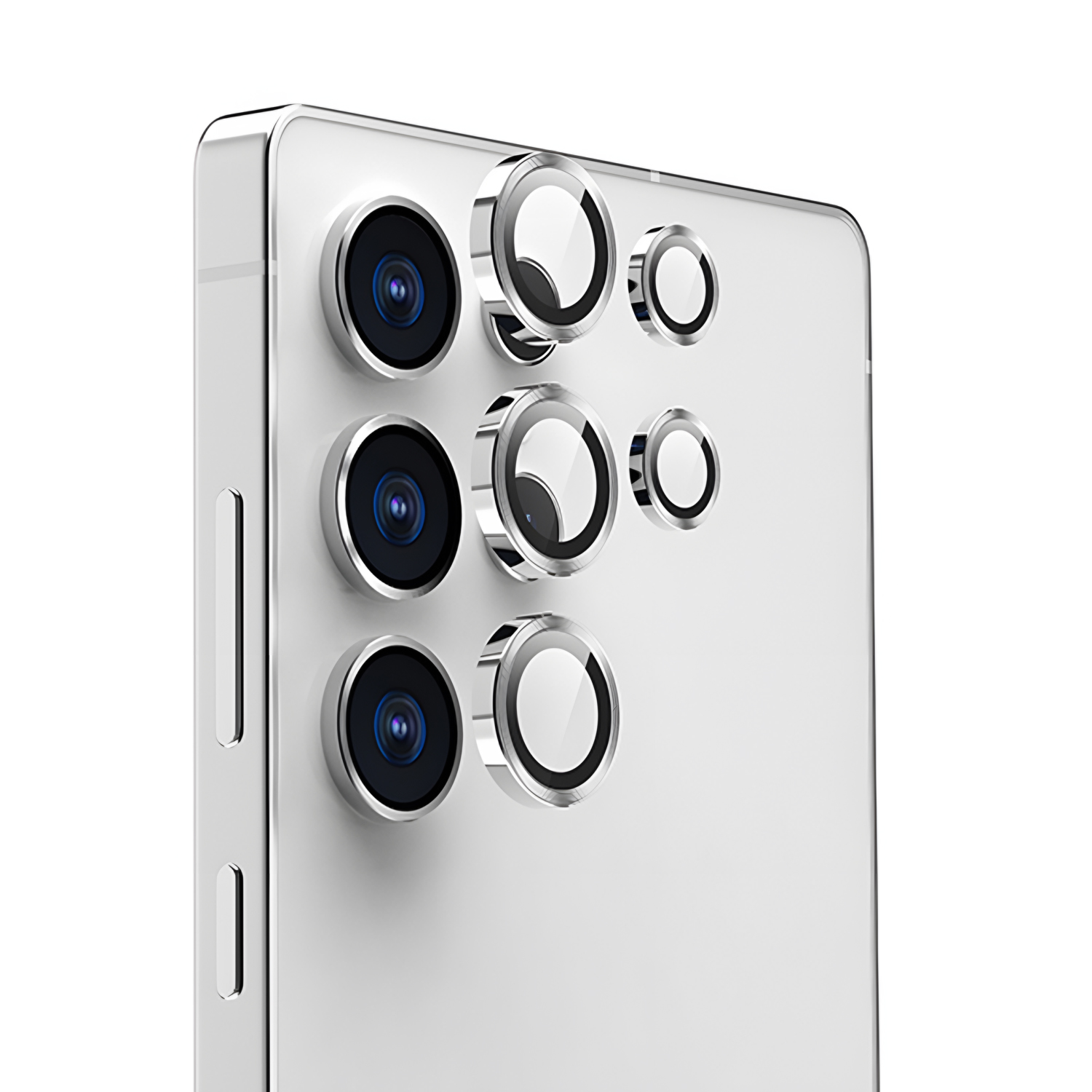 Forzacase Samsung Galaxy S25 Ultra ile uyumlu Kamera Camı Lens Koruyucu Halka Seti - FC381