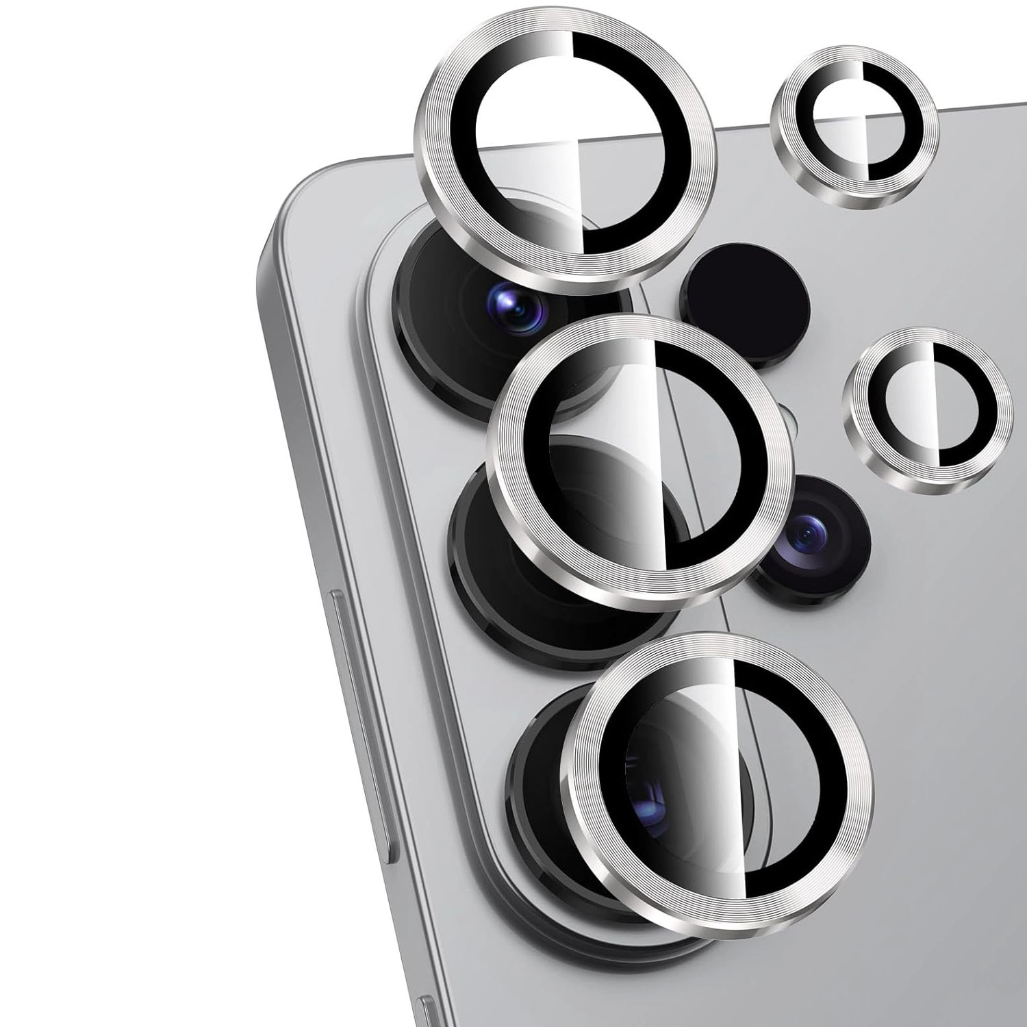 Forzacase Samsung Galaxy S26 Ultra ile uyumlu Kamera Camı Lens Koruyucu Halka Seti - FC381
