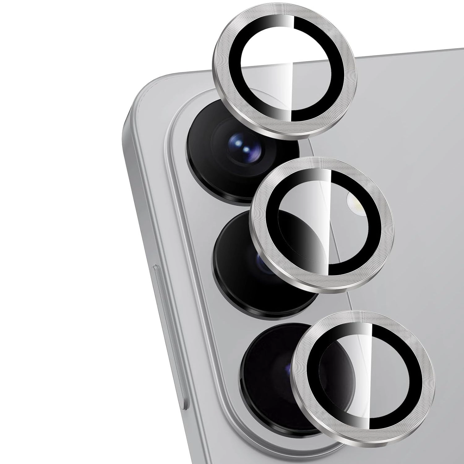 Forzacase Samsung Galaxy S26 Plus ile uyumlu Kamera Camı Lens Koruyucu Halka Seti - FC381