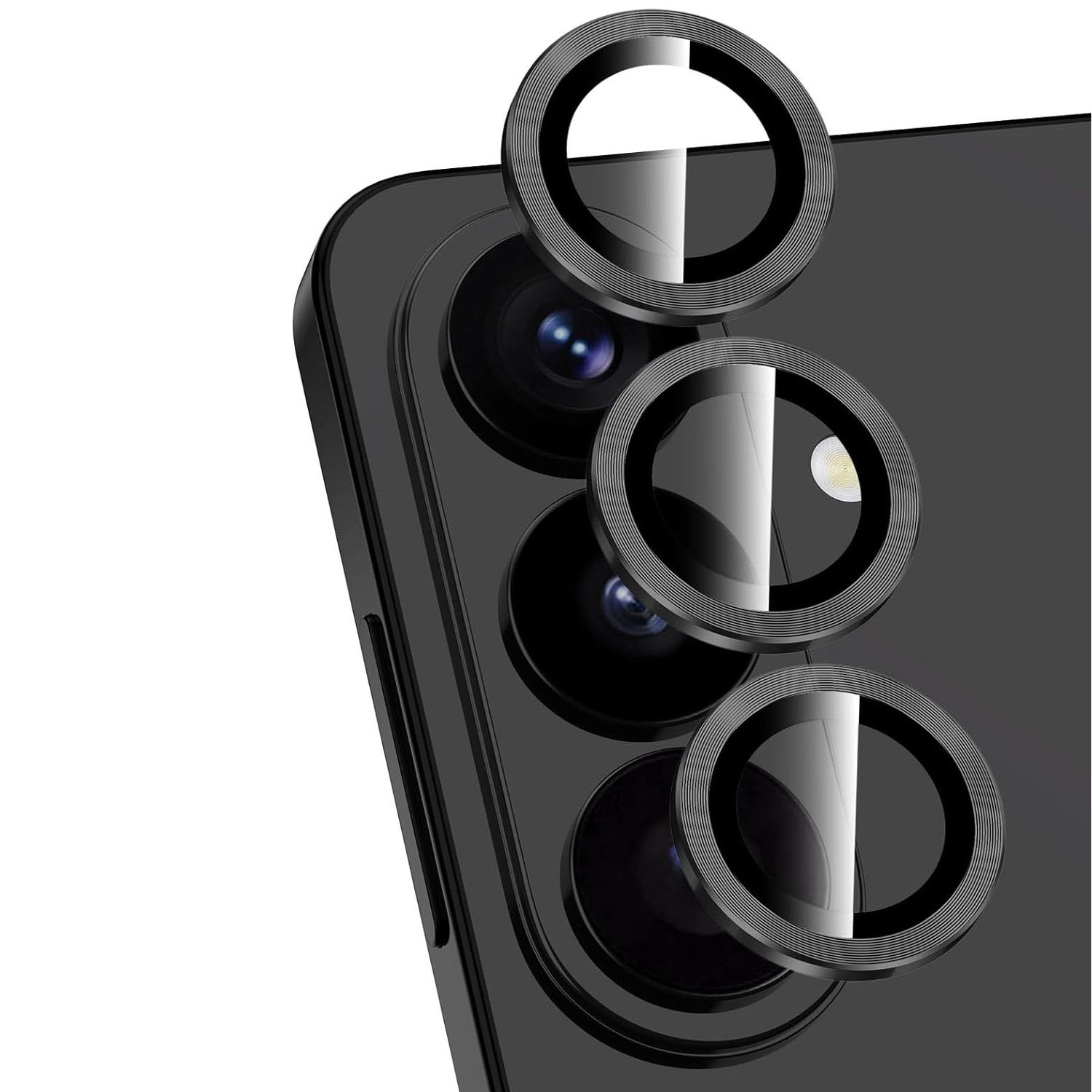 Forzacase Samsung Galaxy S26 Plus ile uyumlu Kamera Camı Lens Koruyucu Halka Seti - FC381