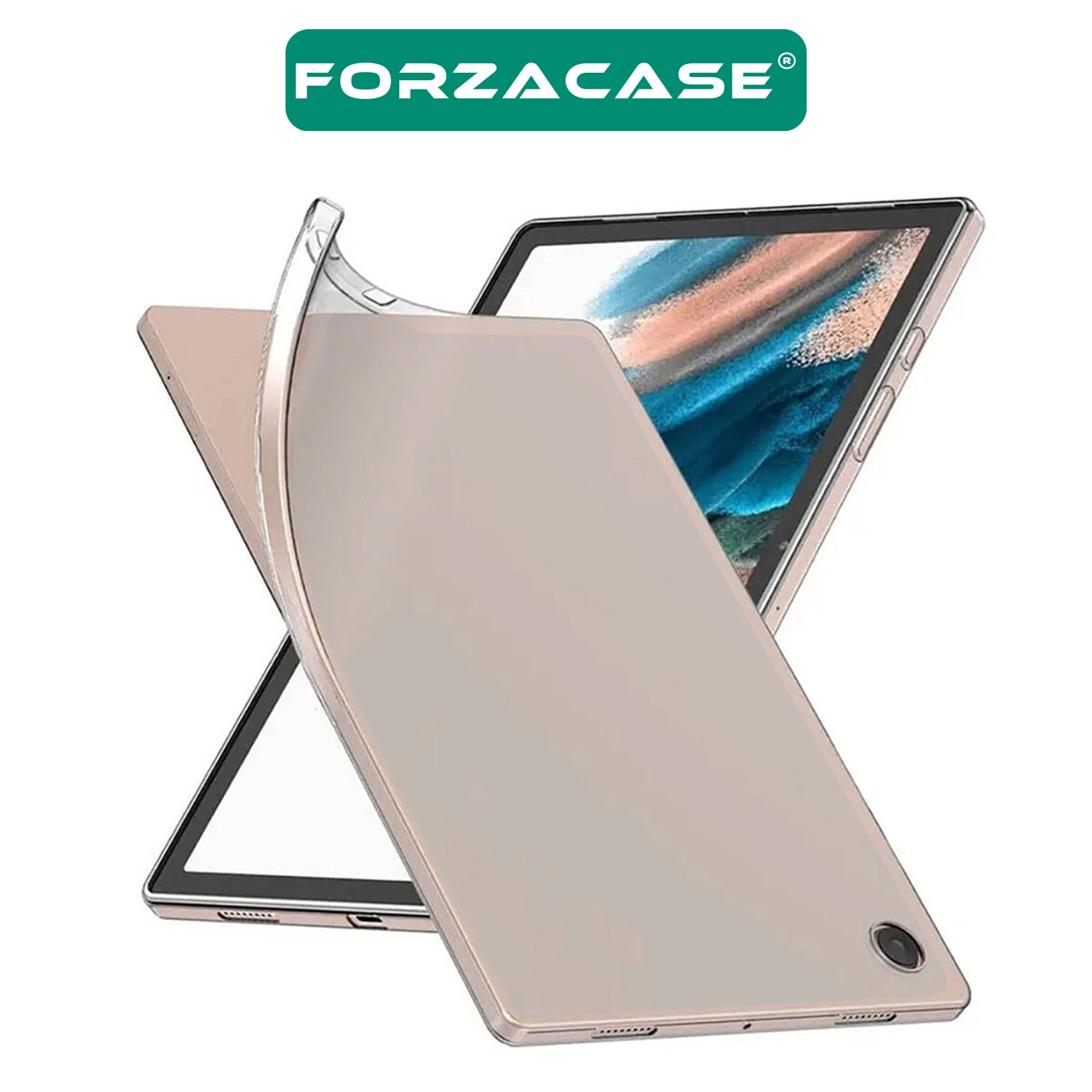 Forzacase Samsung Galaxy Tab A11 8.7 inç X133 ile uyumlu Silikon Kılıf Buzlu Şeffaf - FC013