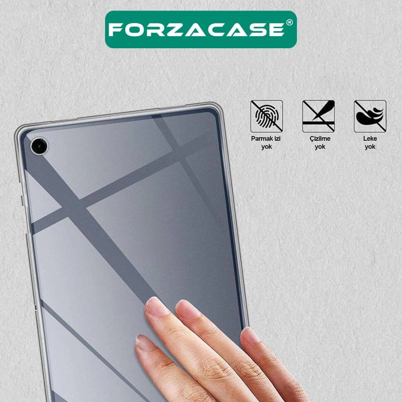 Forzacase Samsung Galaxy Tab A11 8.7 inç uyumlu Silikon Kılıf + Temperli Cam Ekran Koruyucu - FC013
