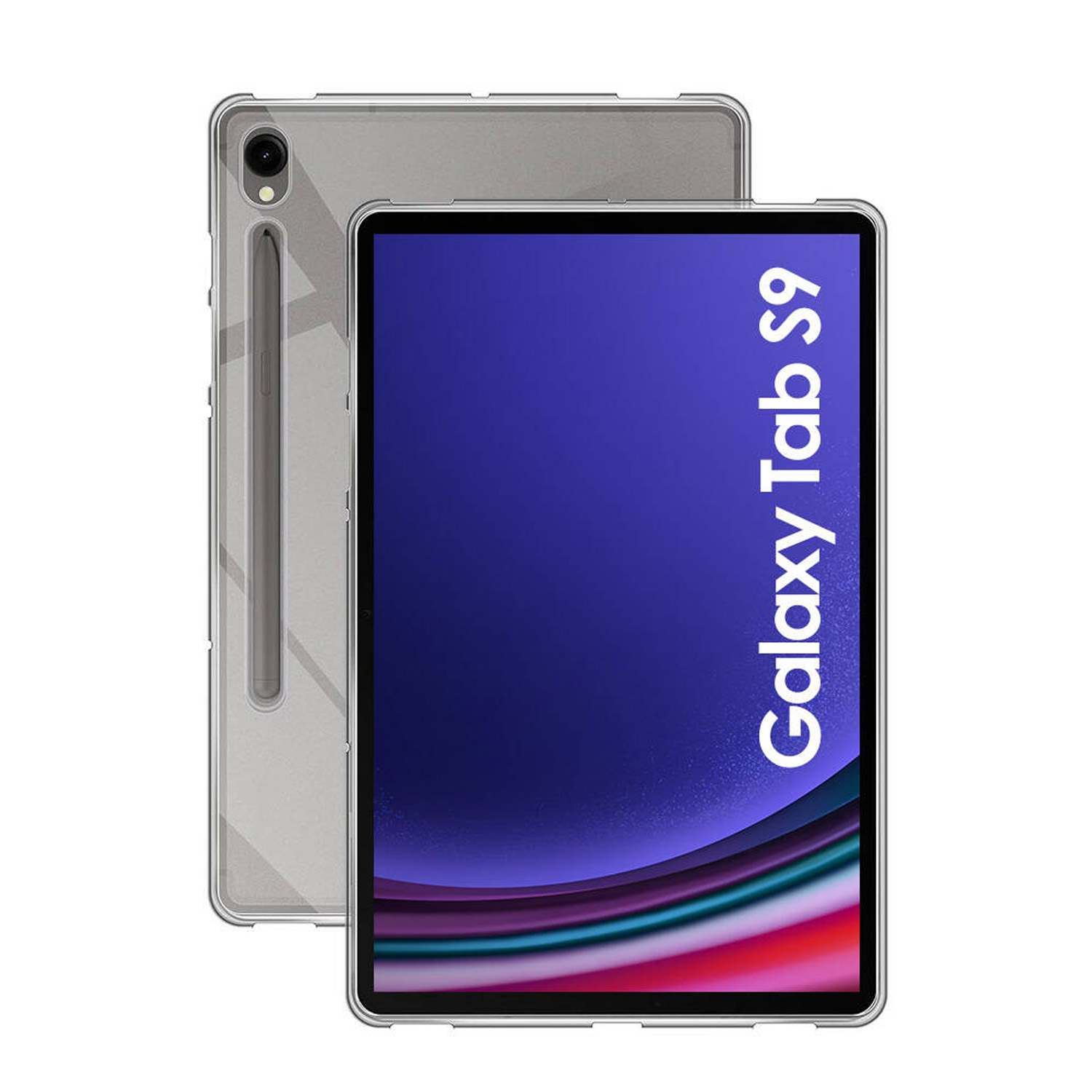 Forzacase Samsung Galaxy Tab S9 X710 ile uyumlu Silikon Kılıf Buzlu Şeffaf - FC013