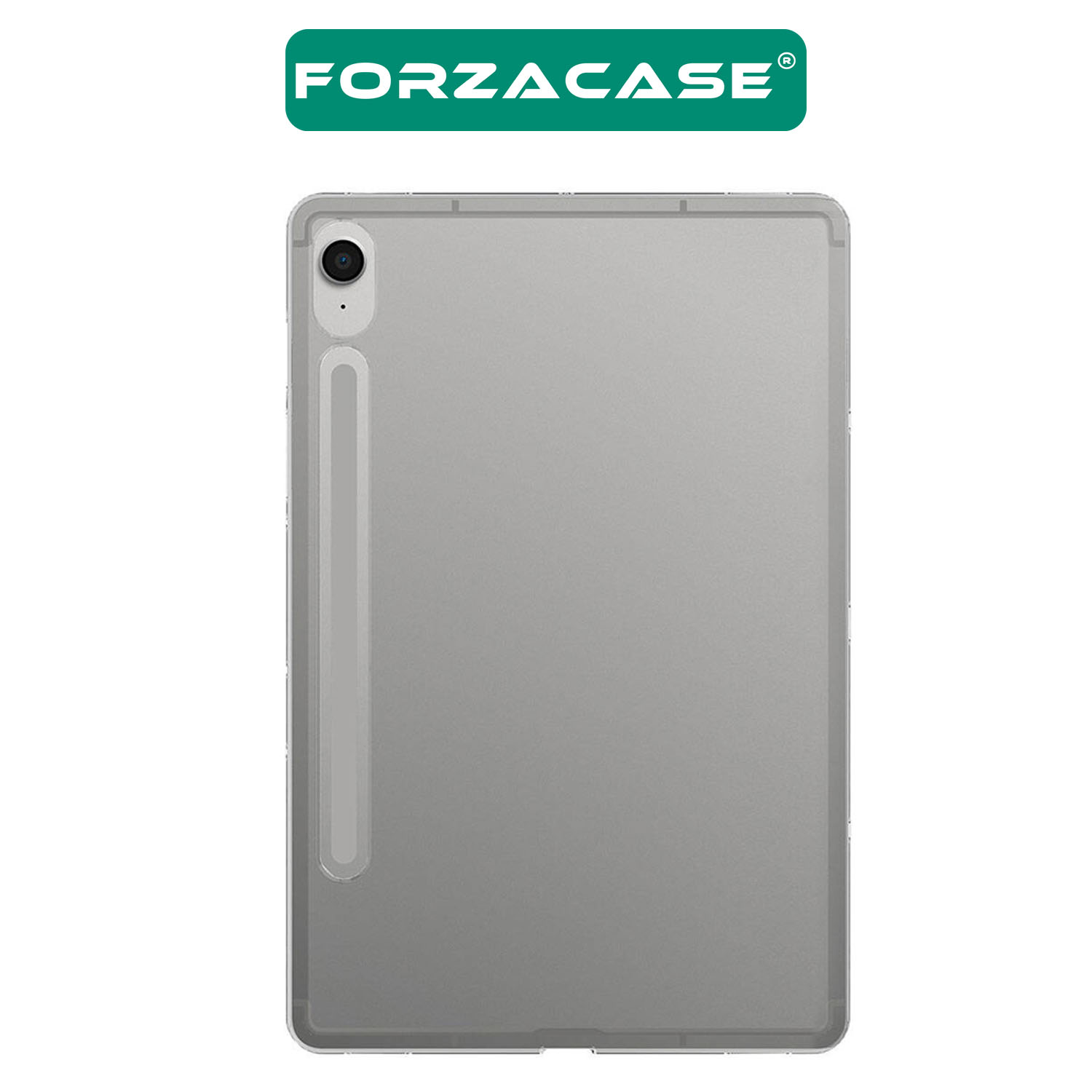Forzacase Samsung Galaxy Tab S9 FE 5710 ile uyumlu Silikon Kılıf Buzlu Şeffaf - FC013