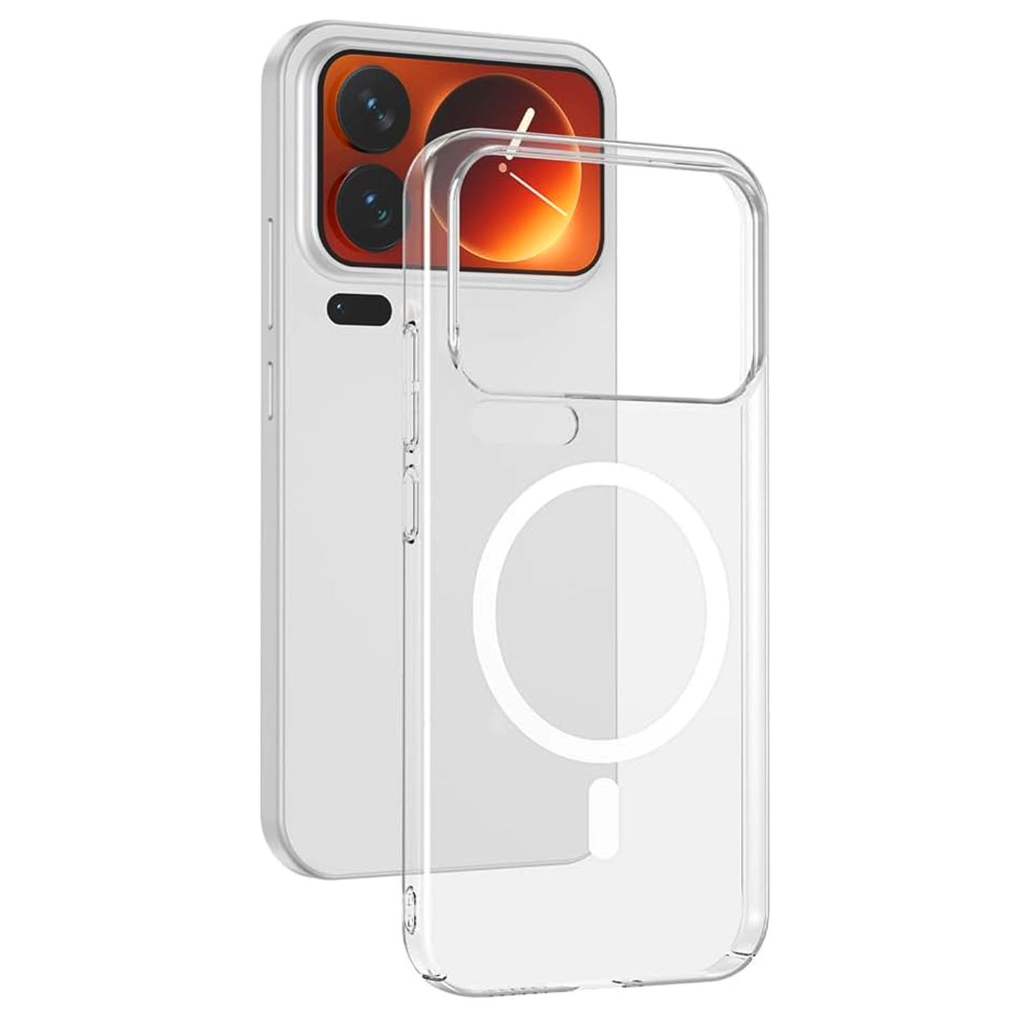 Forzacase Xiaomi 17 Pro ile uyumlu ClearMag Serisi Magsafe Özellikli Kristal Şeffaf Sert PC Kılıf