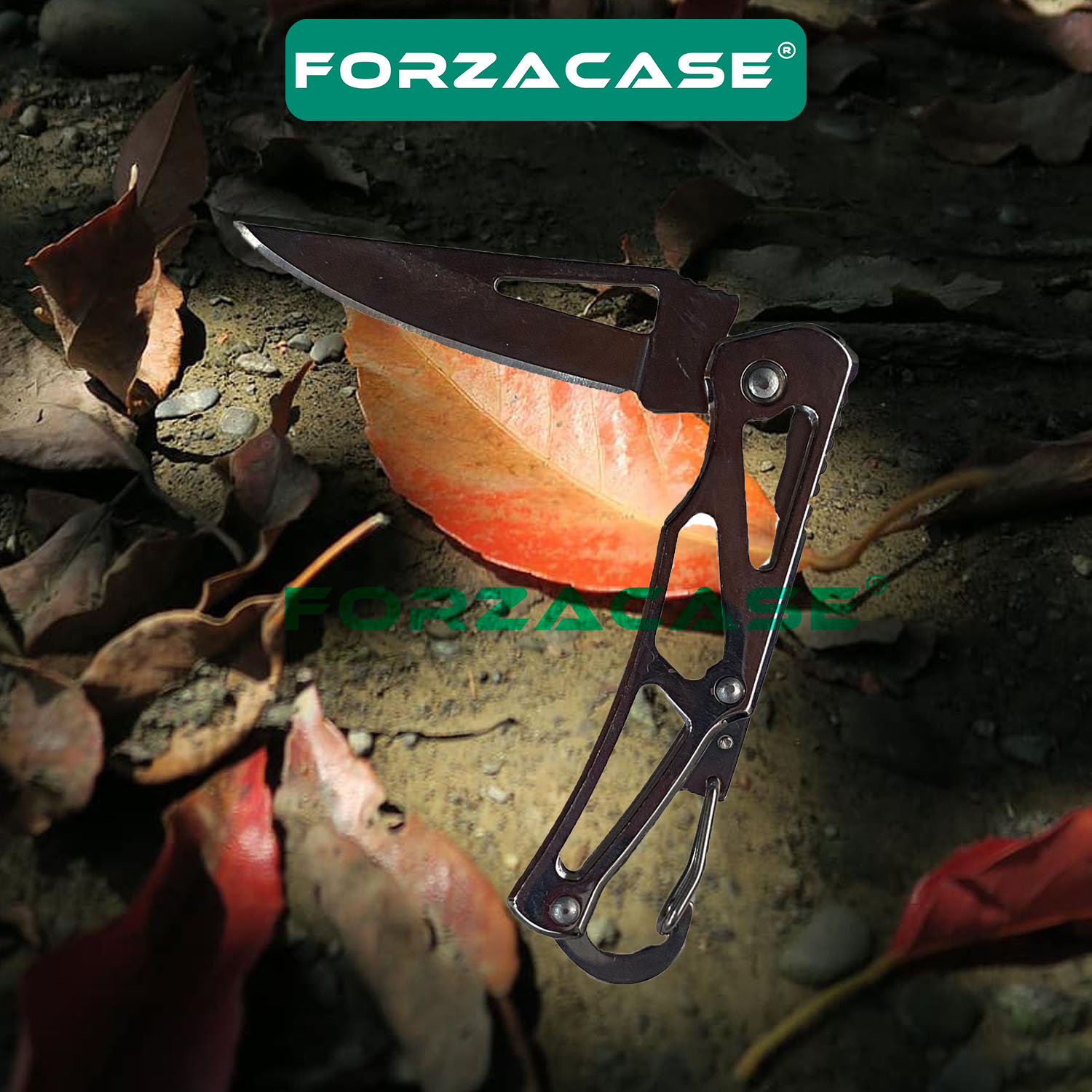 Forzacase Paslanmaz Çelik Ultra Keskin Outdoor Avcılık Kamp Çakısı Kamp Mutfak Bıçağı - FC341