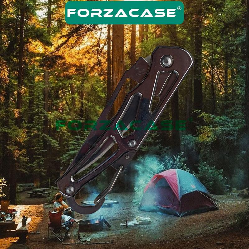 Forzacase Paslanmaz Çelik Ultra Keskin Outdoor Avcılık Kamp Çakısı Kamp Mutfak Bıçağı - FC341