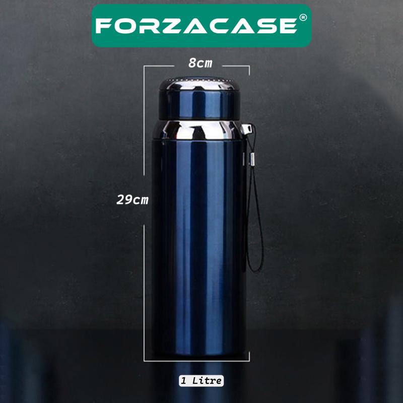 Forzacase Paslanmaz Çelik 1 Litre 8 Saat Sıcak Soğuk Tutan Çay Kahve Su Termosu - FC434