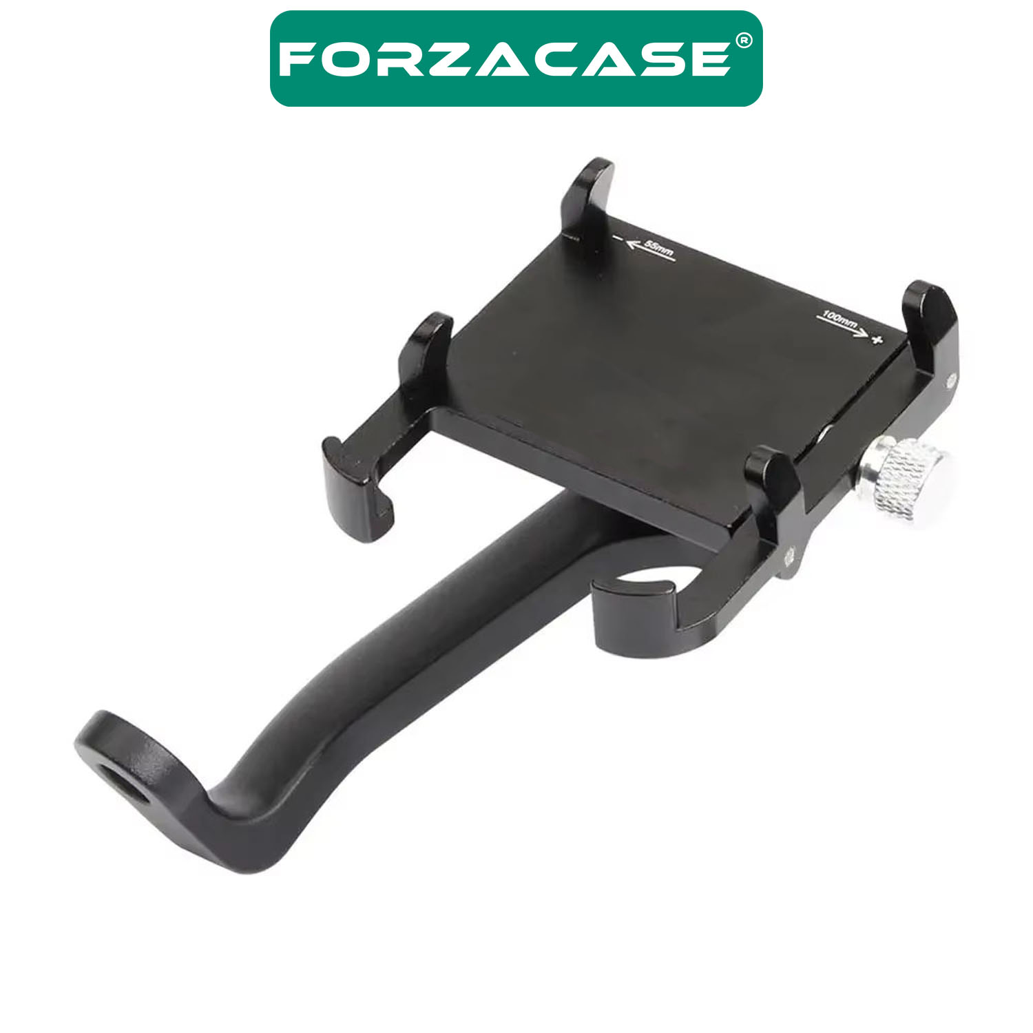 Forzacase Bisiklet Motosiklet Scooter için Ayna Montajlı Metal Telefon Tutucu - P2 FC980