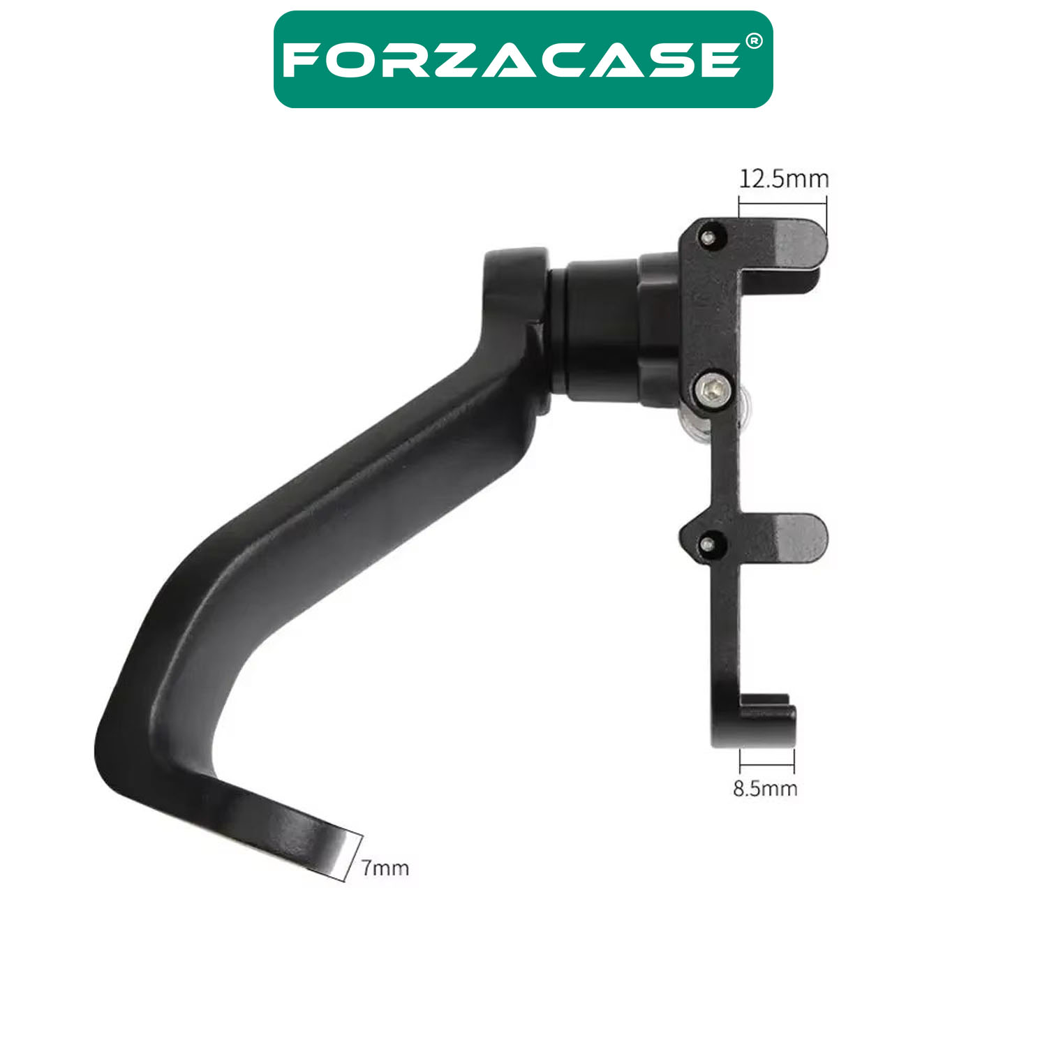 Forzacase Bisiklet Motosiklet Scooter için Ayna Montajlı Metal Telefon Tutucu - P2 FC980