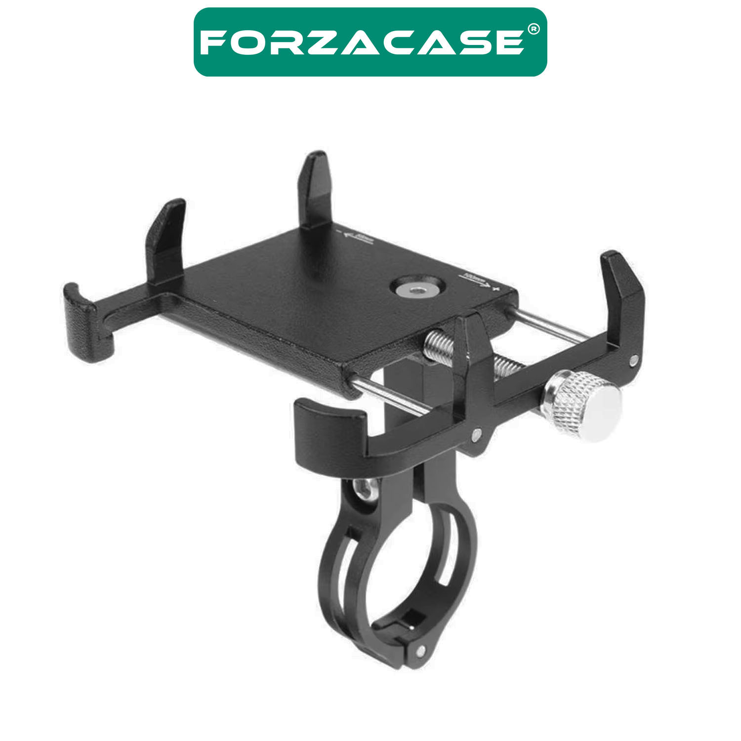 Forzacase Bisiklet Motosiklet Scooter için Gidon Montajlı Metal Telefon Tutucu - P3 FC981