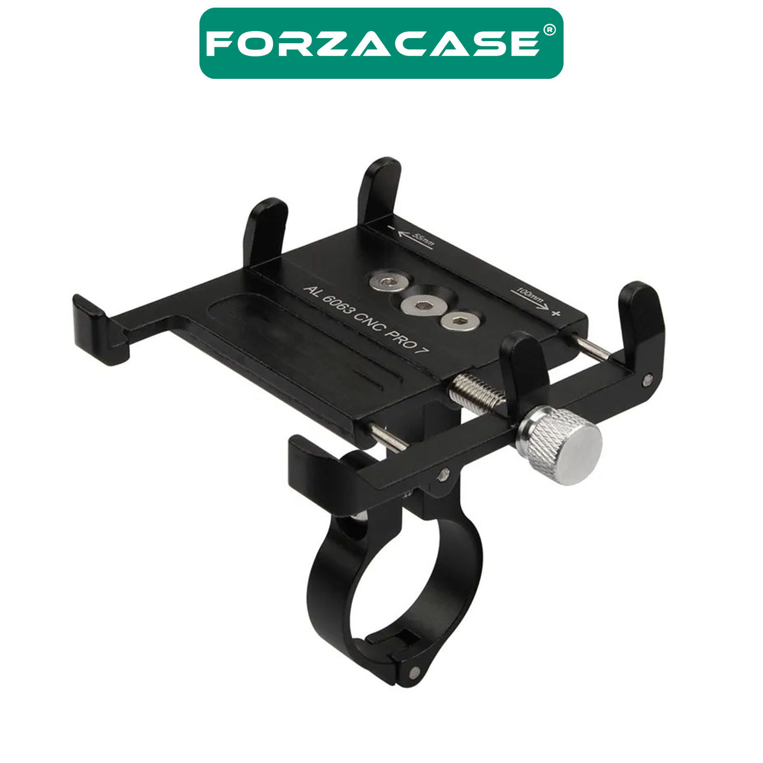 Forzacase Bisiklet Motosiklet Scooter için Gidon Montajlı Metal Telefon Tutucu - P7 FC982