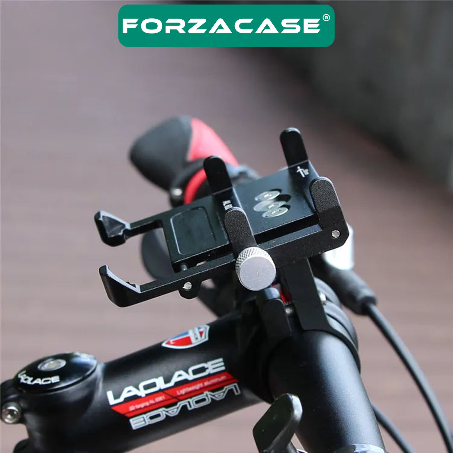 Forzacase Bisiklet Motosiklet Scooter için Gidon Montajlı Metal Telefon Tutucu - P7 FC982